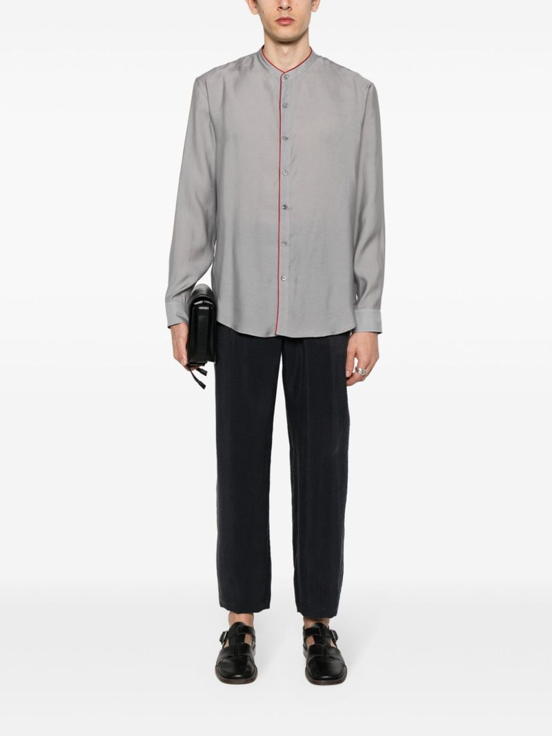GIORGIO ARMANI twill tapered trousers outlook
