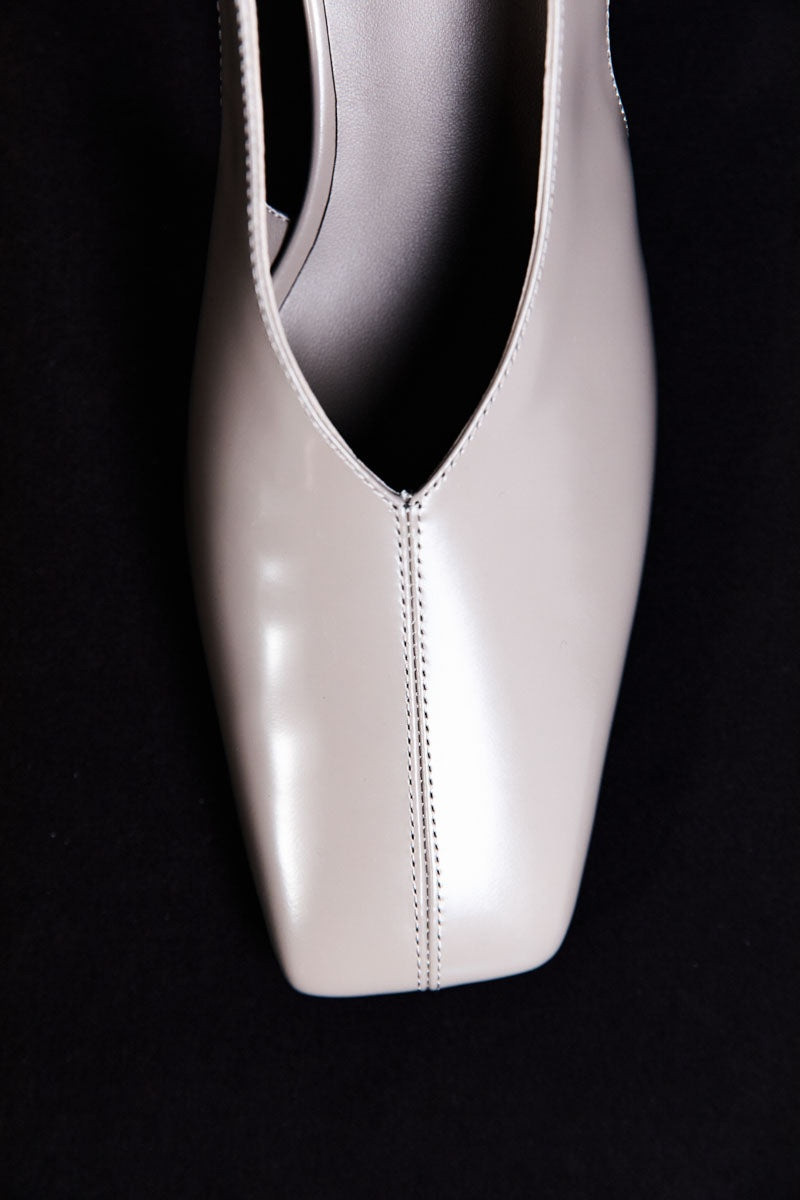 Square Toe Sling Back Heel - Slate 7