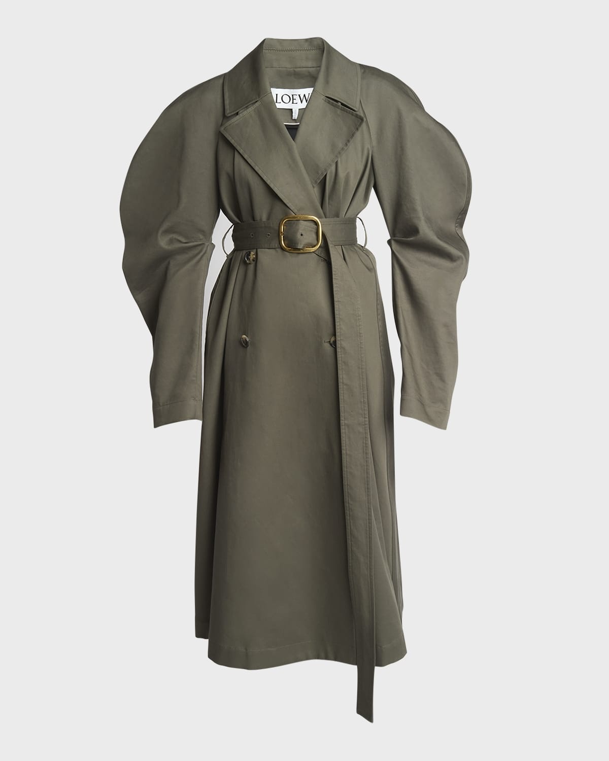 【国内発送】LOEWE トレンチコート Belted double trench coat Loewe Circle Trench Coat with Belted Waist | neimanmarcus