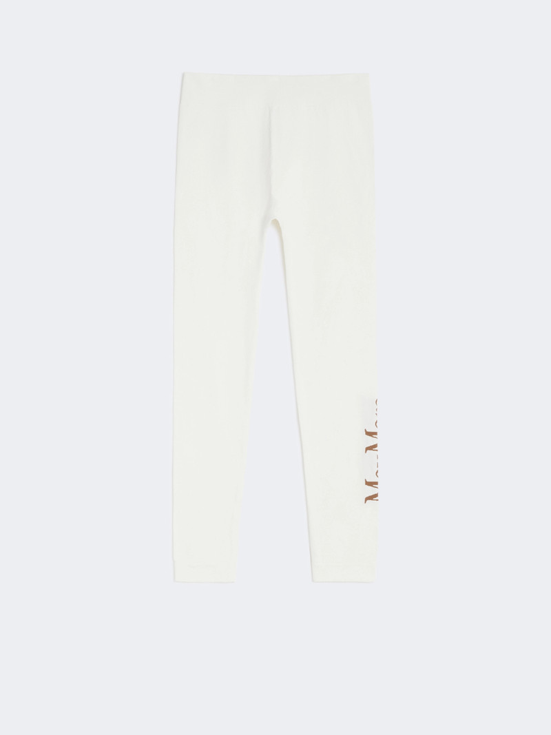BASILEA Stretch technical fabric leggings - WHITE 1
