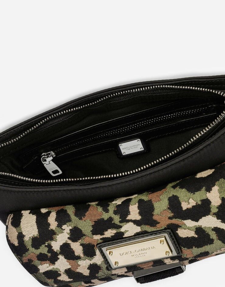 Camouflage jacquard crossbody bag - 5