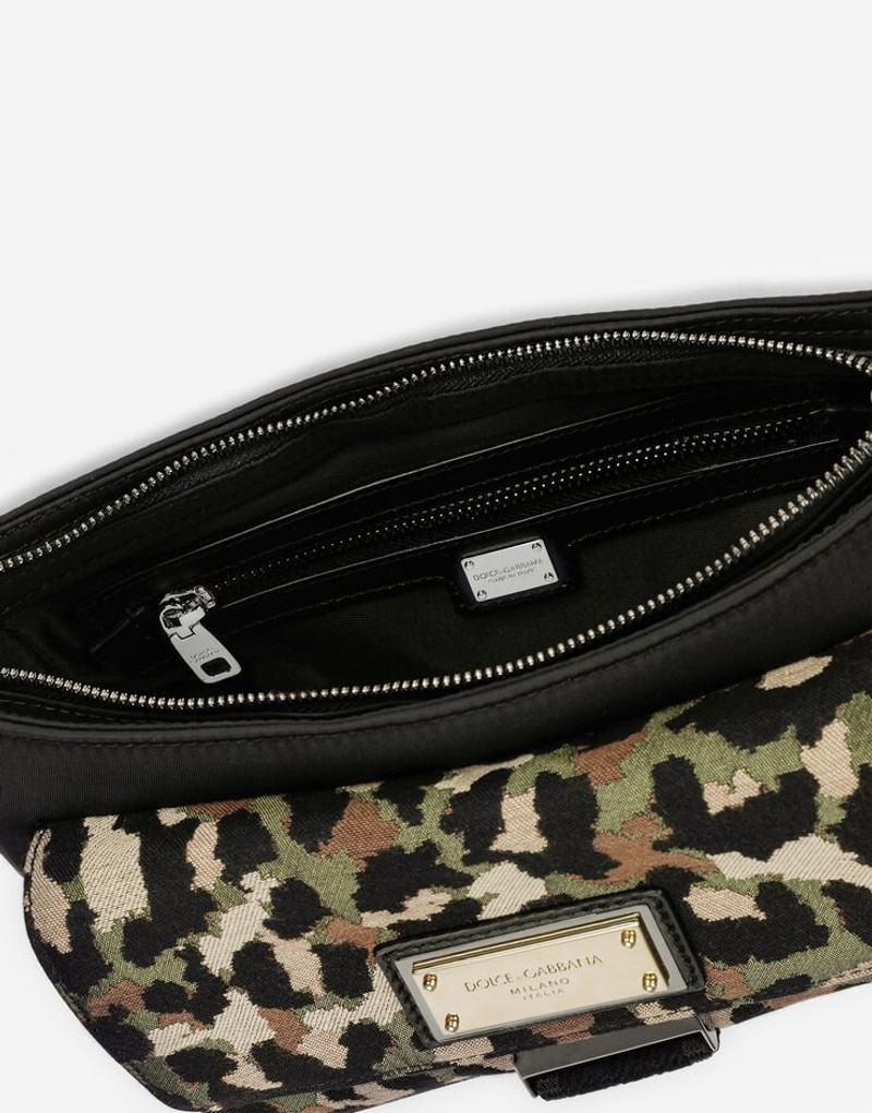 Camouflage jacquard crossbody bag 5