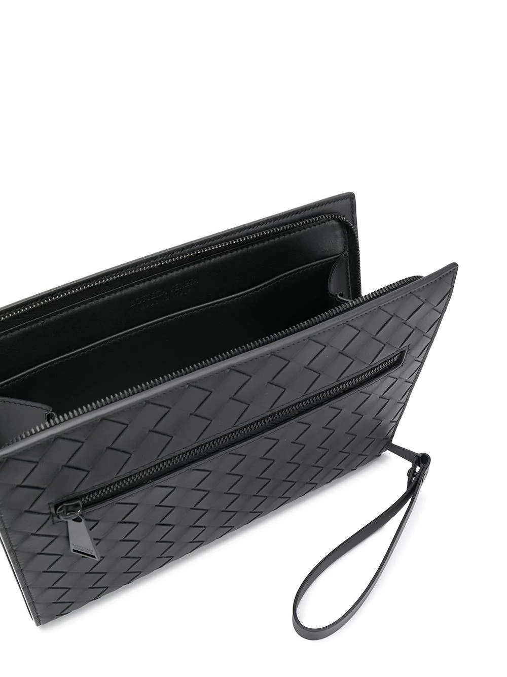 intrecciato weave clutch - 5