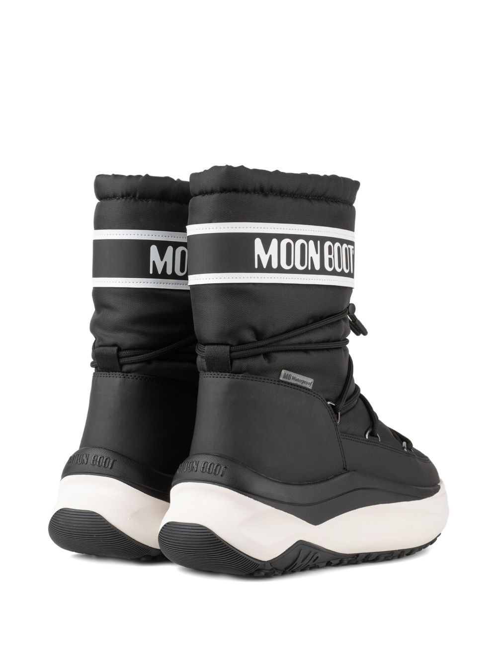 logo-print platform boots - 2