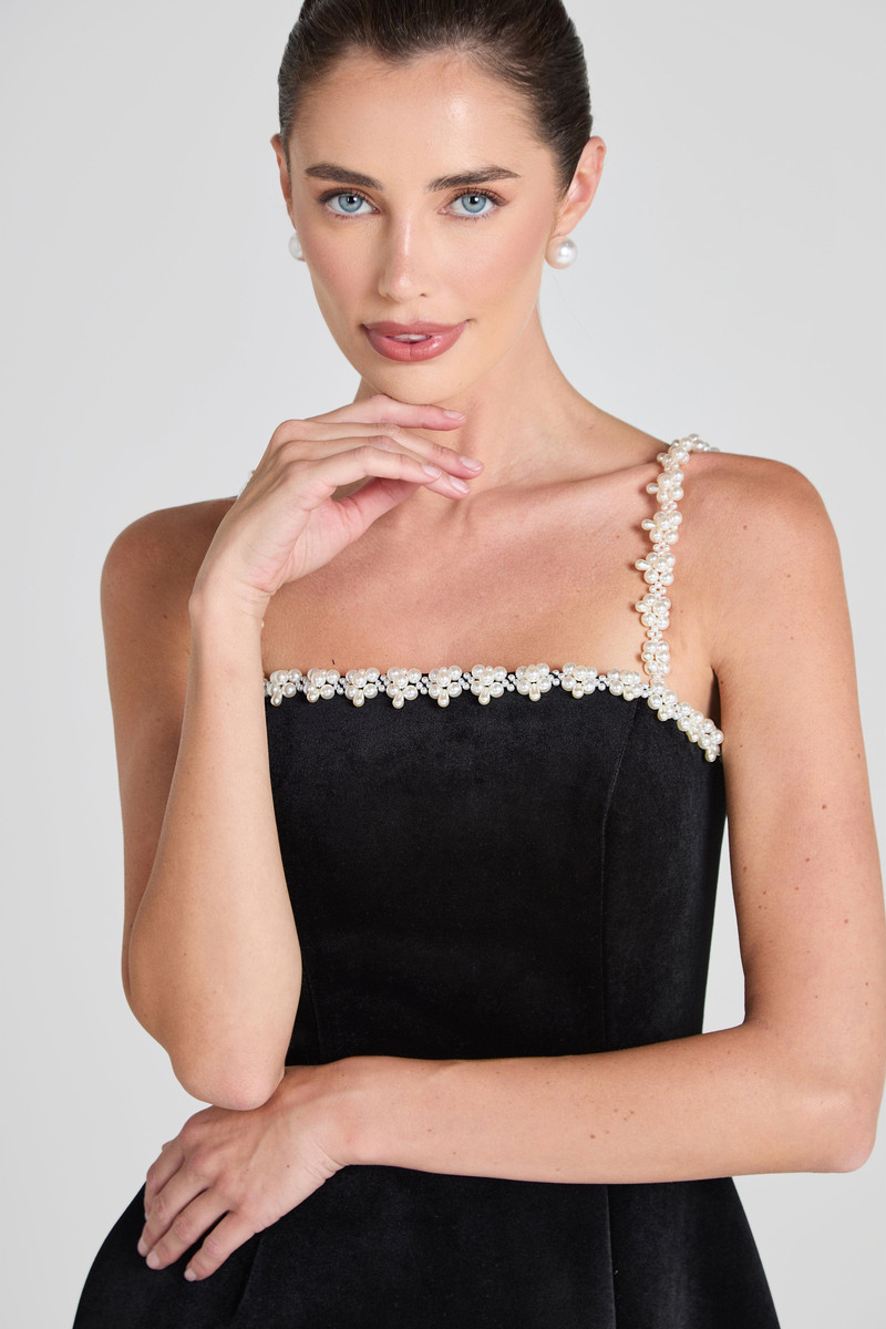 Em Velvet Black Dress 4