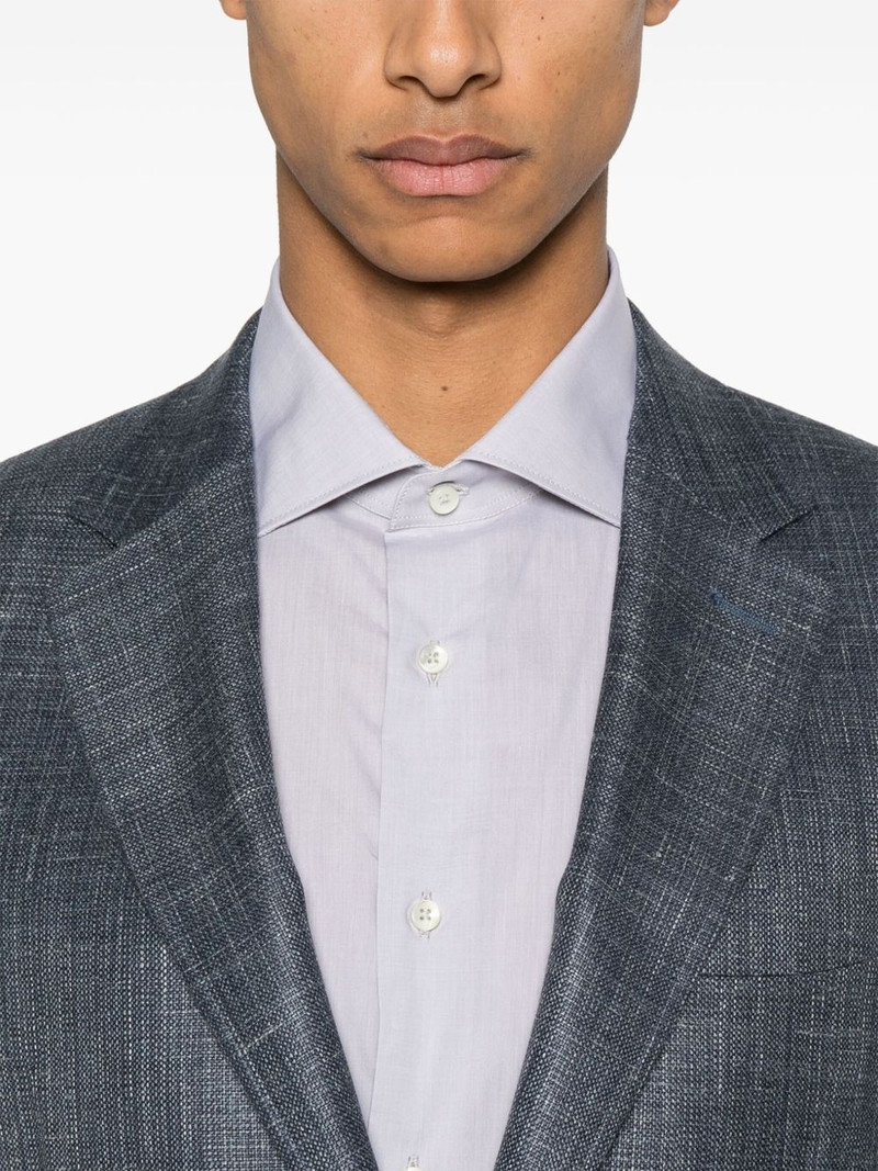 slub-texture blazer 5