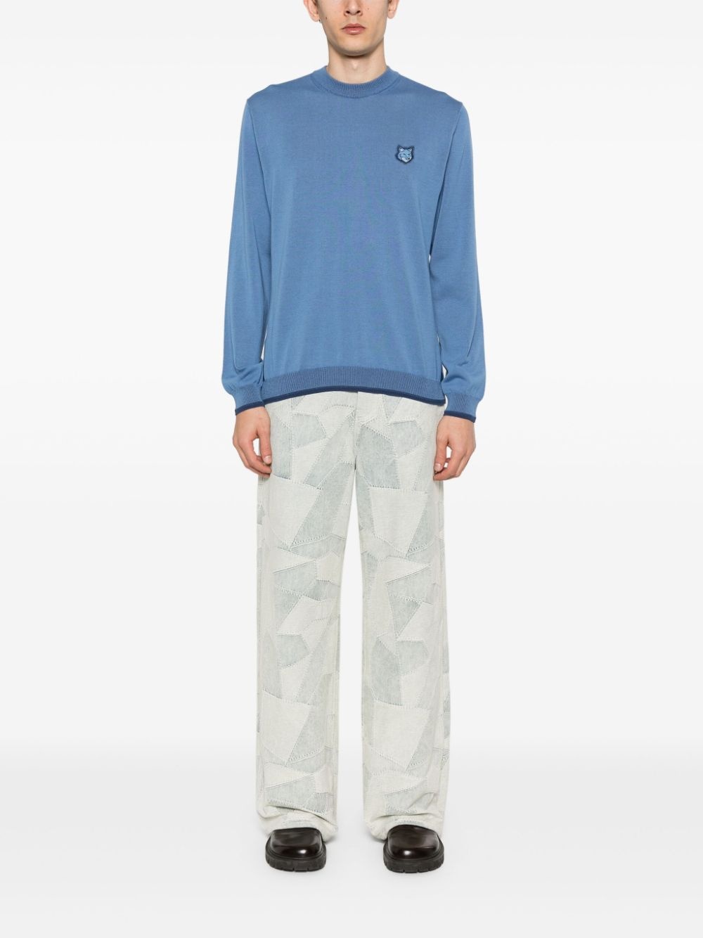 signature fox-motif knitted jumper - 2