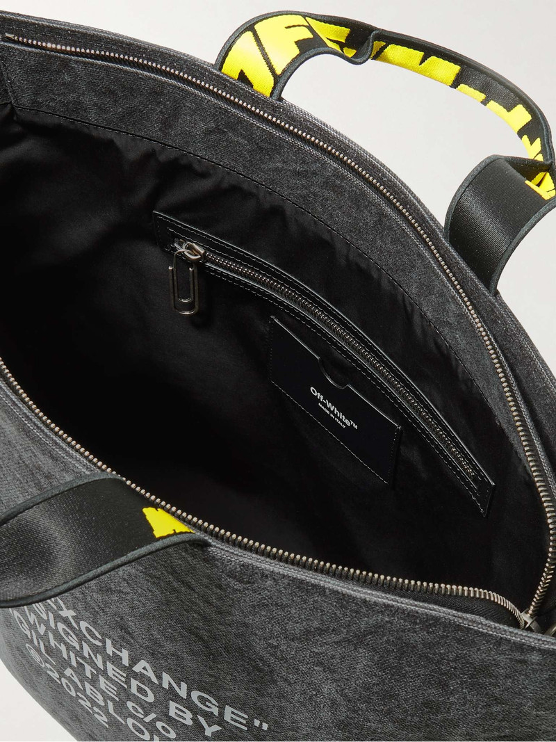 Hard Core Printed Webbing-Trimmed Canvas Tote 3