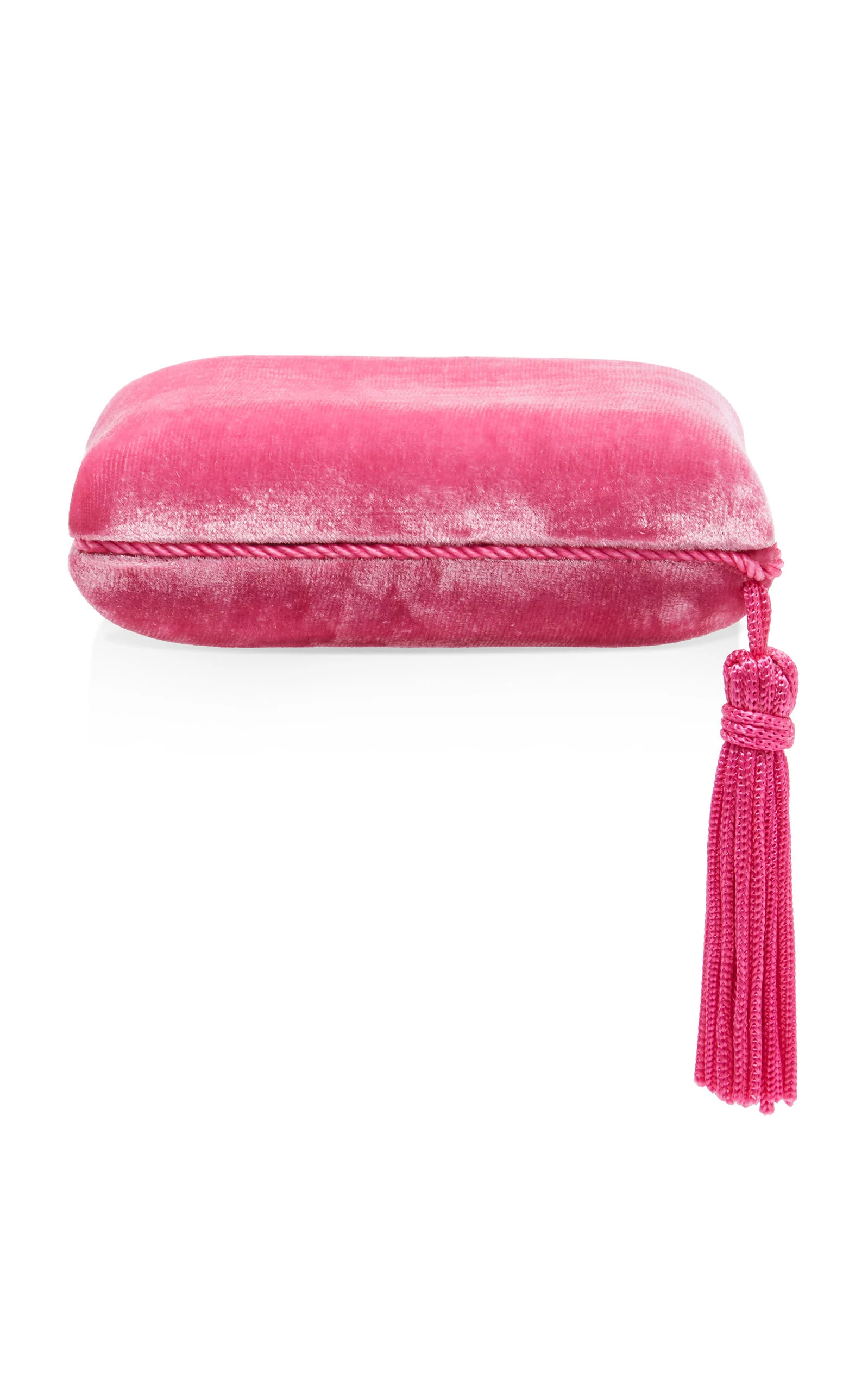 Tasseled Velvet Jewelry Box pink - 1