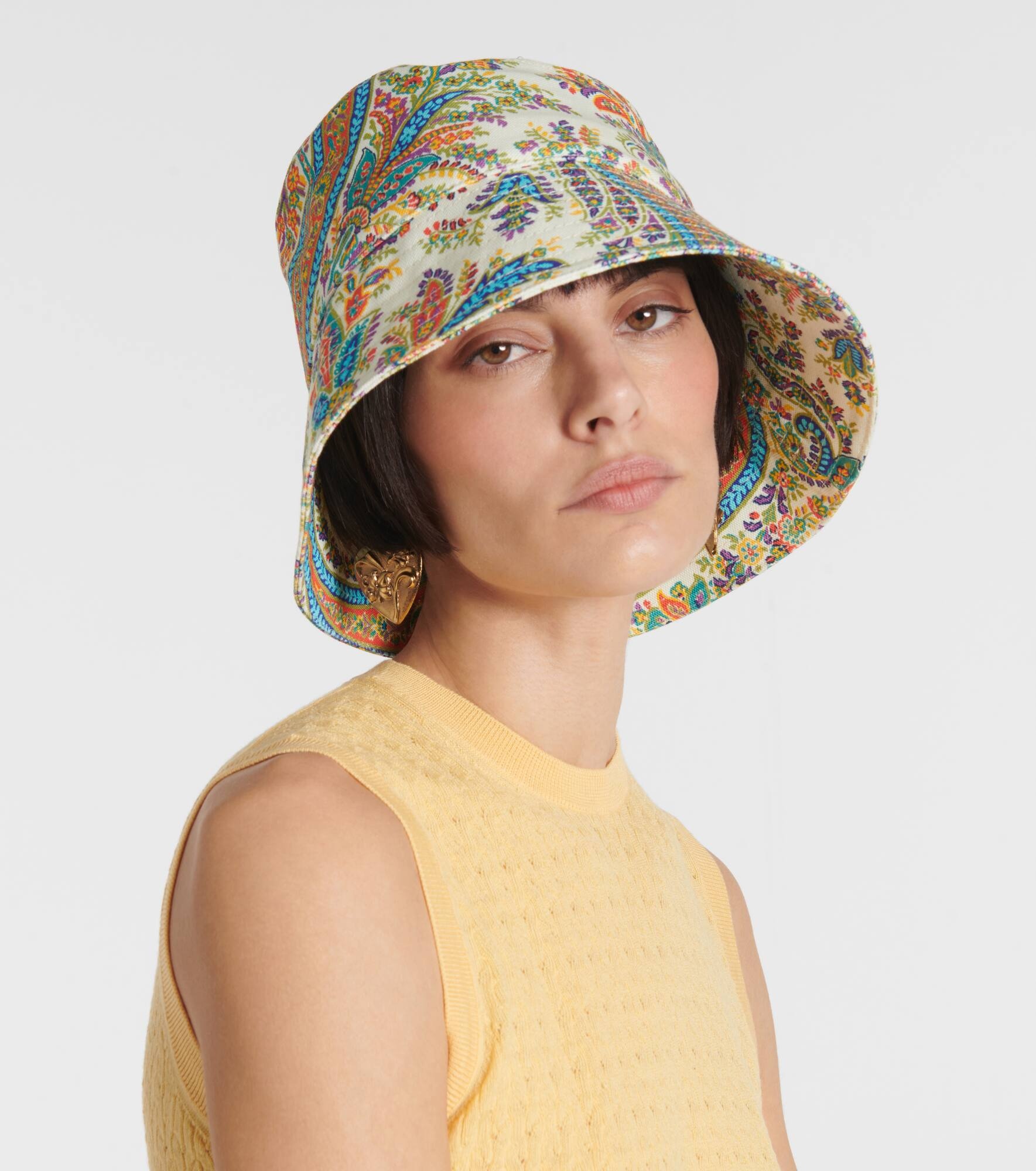 Printed cotton bucket hat - 5