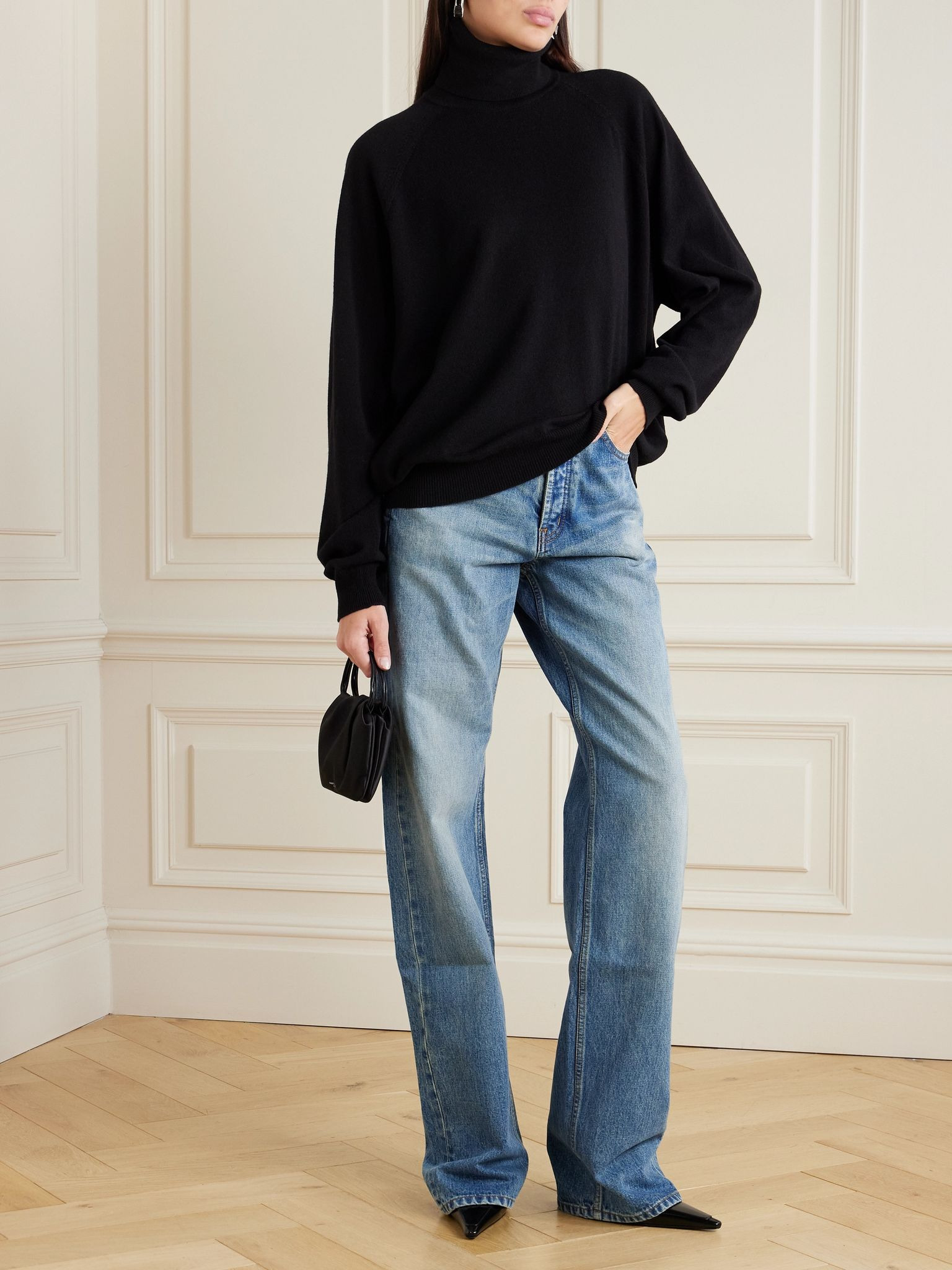 Cashmere turtleneck sweater Black - 2