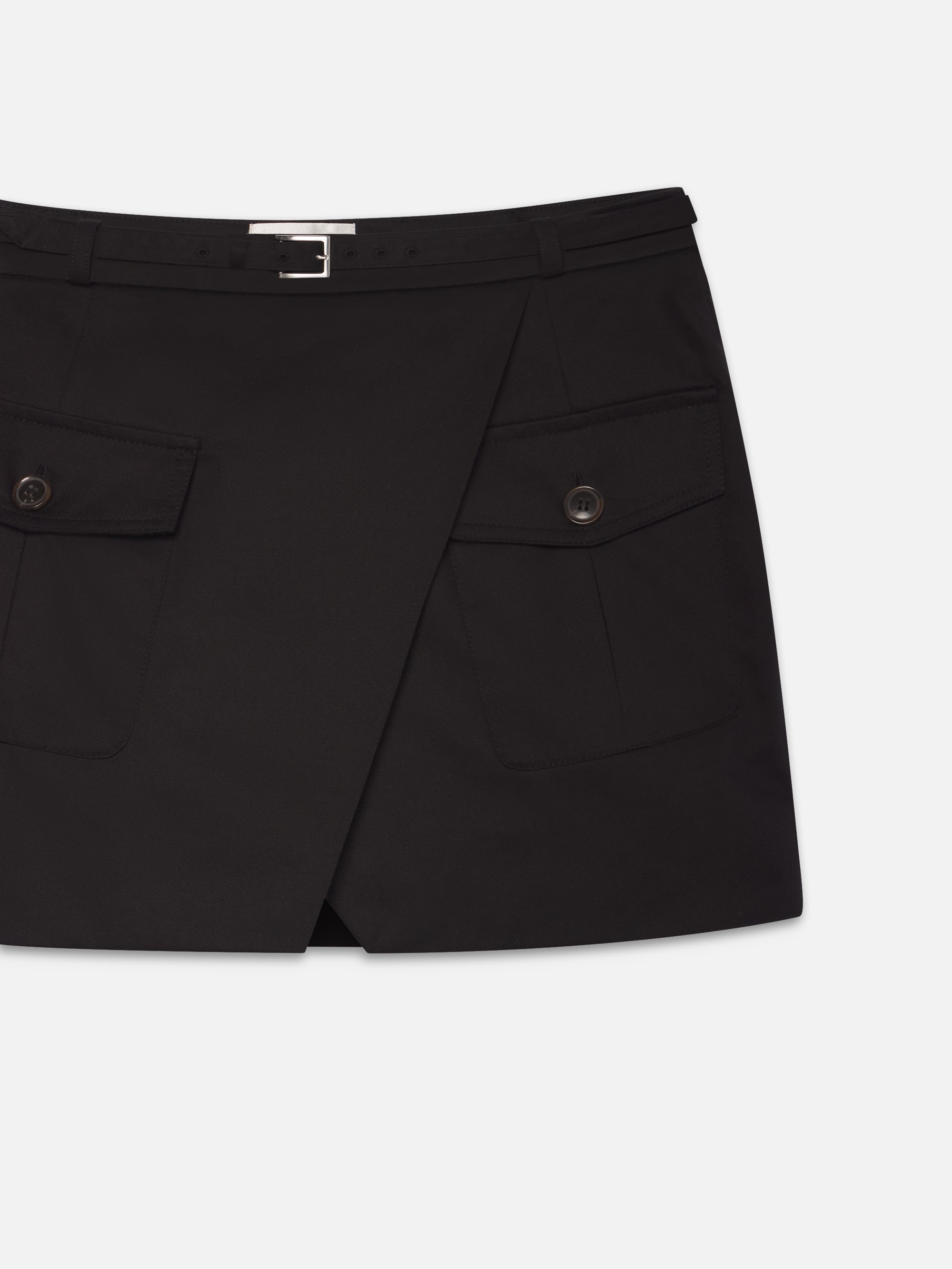 The Utility Cargo Skirt in Black - 3