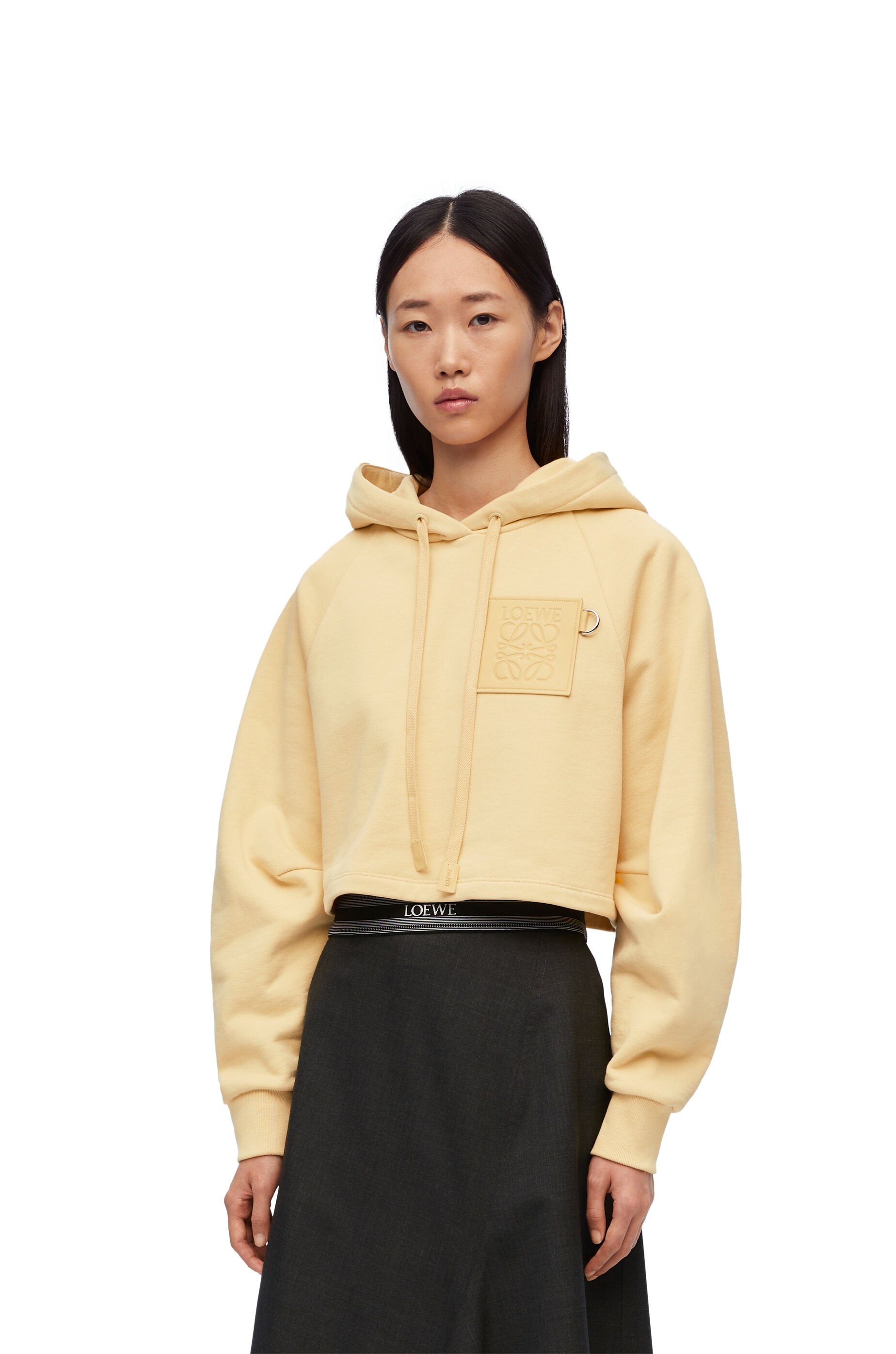 Cropped hoodie in cotton - 3