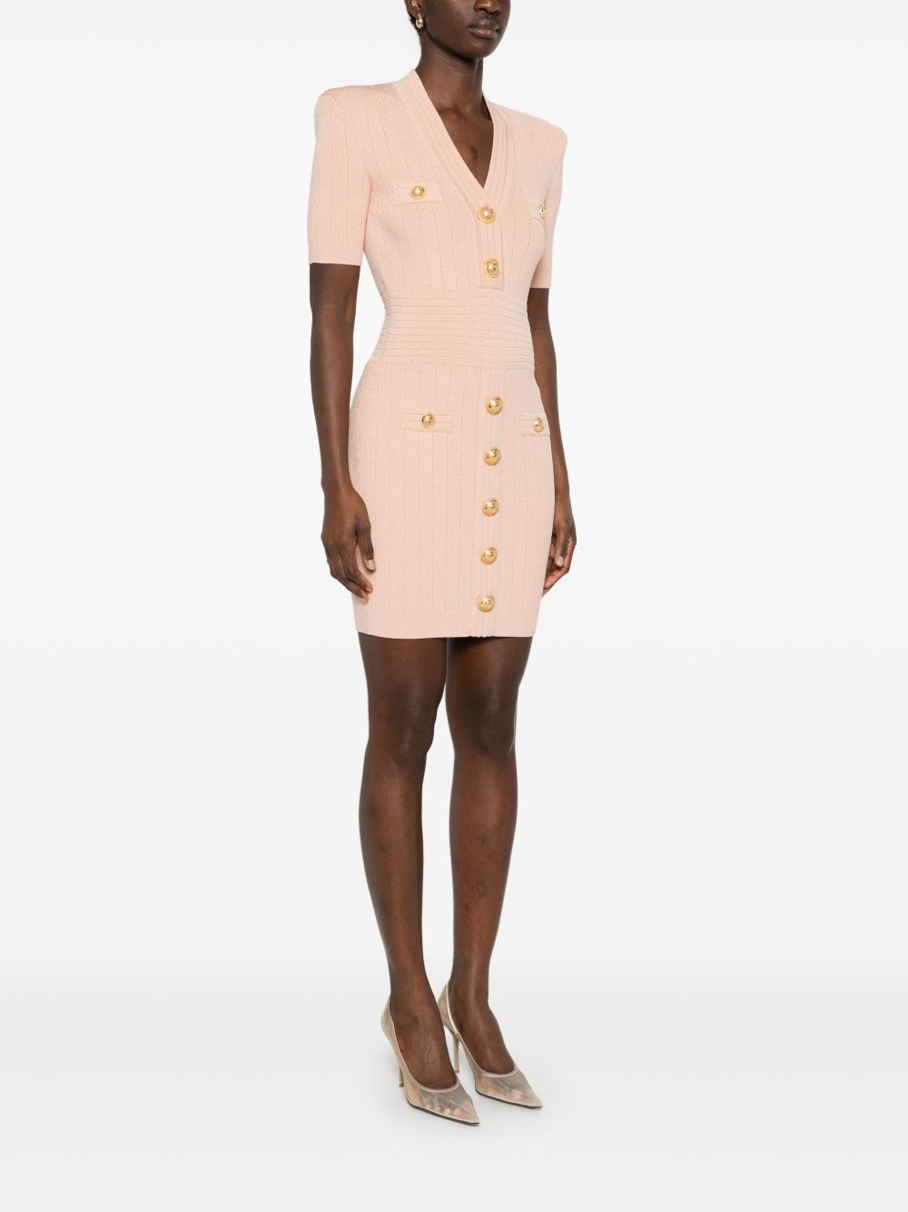 knitted mini dress - 3