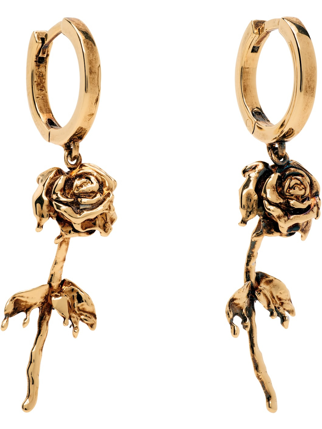 Dipped Rose Earrings - 2