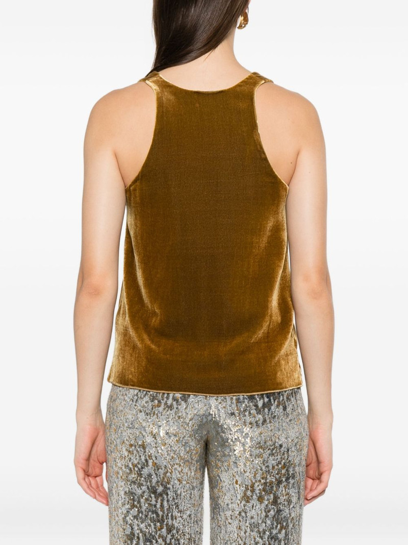 velvet V-neck top 4