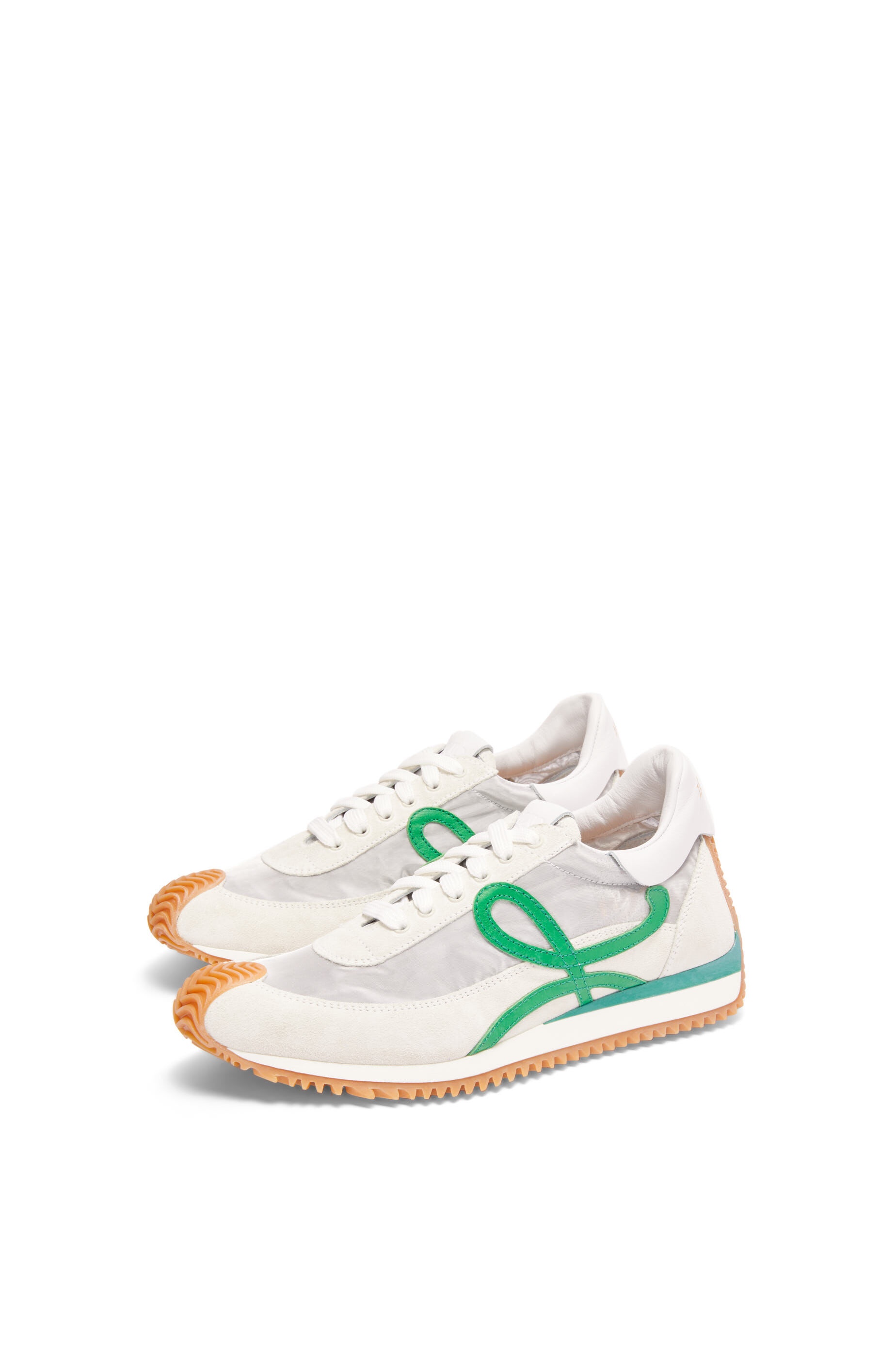 Flow runner in technical mesh and suede - 2