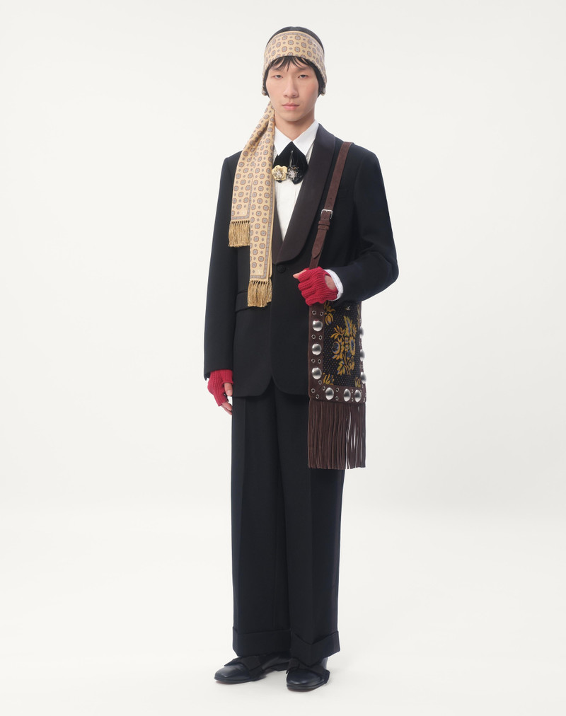 Valentino COTTON MUSLIN SHIRT WITH PLASTRON AND LACE DETAILS outlook