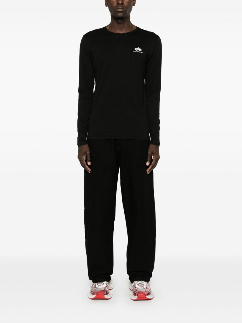 ALPHA INDUSTRIES flocked-logo T-shirt outlook