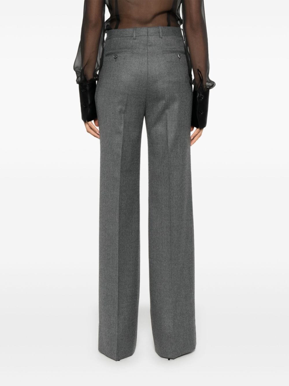 mÃ©lange tailored trousers - 4