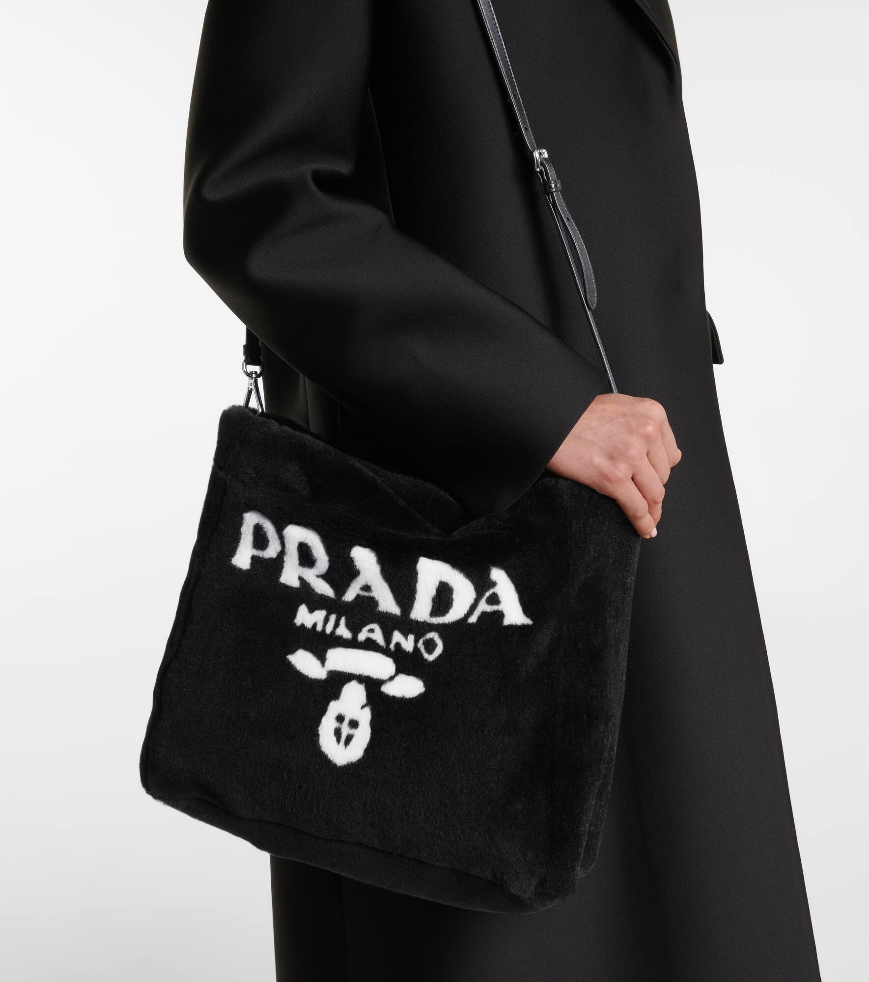 Medium shearling tote - 2
