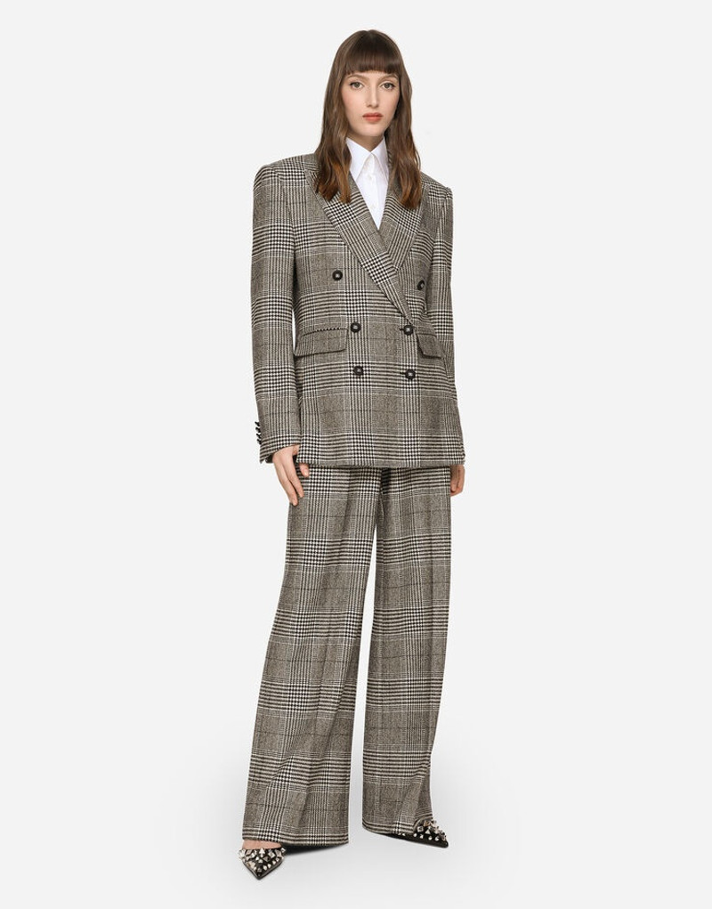 Glen plaid jacket with vents 1