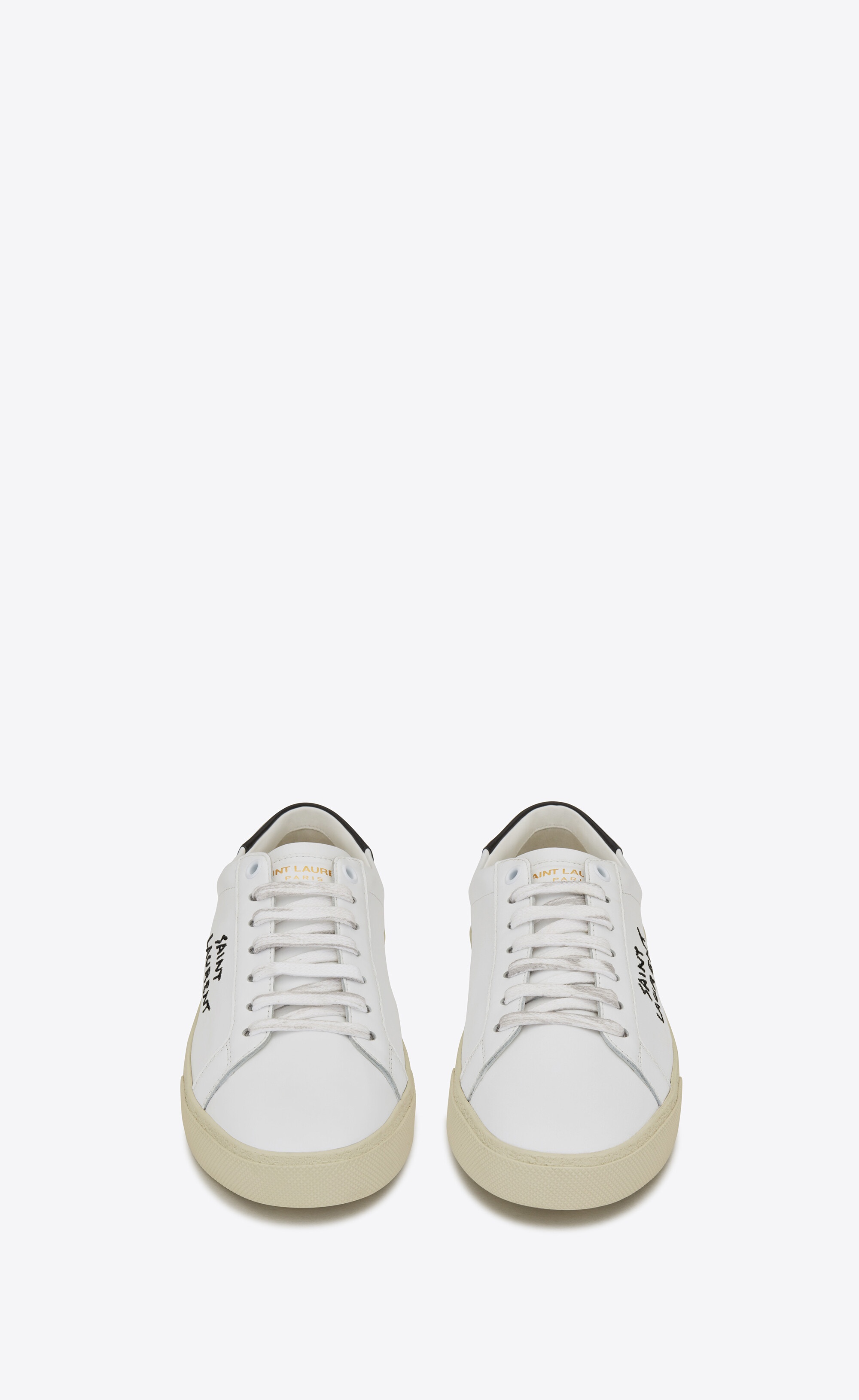 court classic sl/06 embroidered sneakers in leather - 2