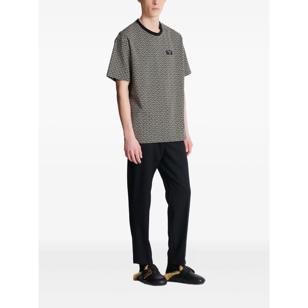 Balmain Black T-Shirts & Vests - T-Shirts Men - 5