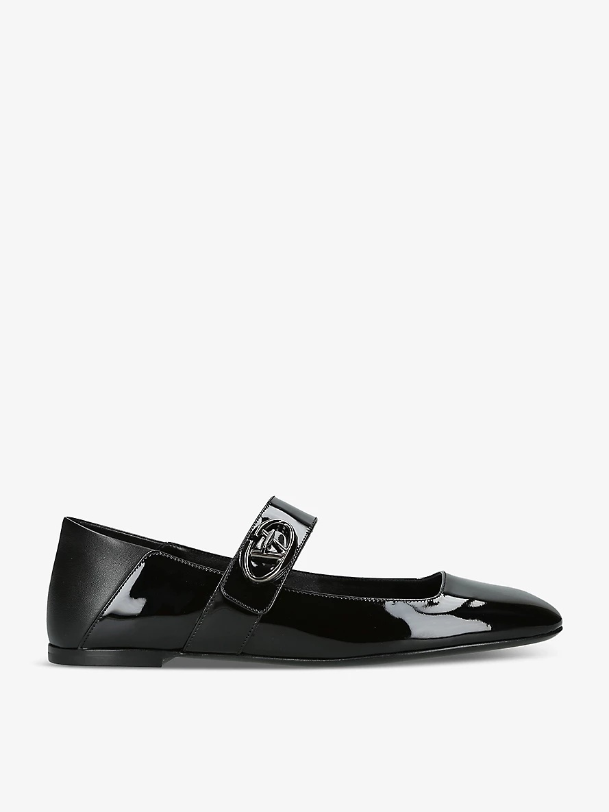 VLogo Locker patent-leather pumps - 1