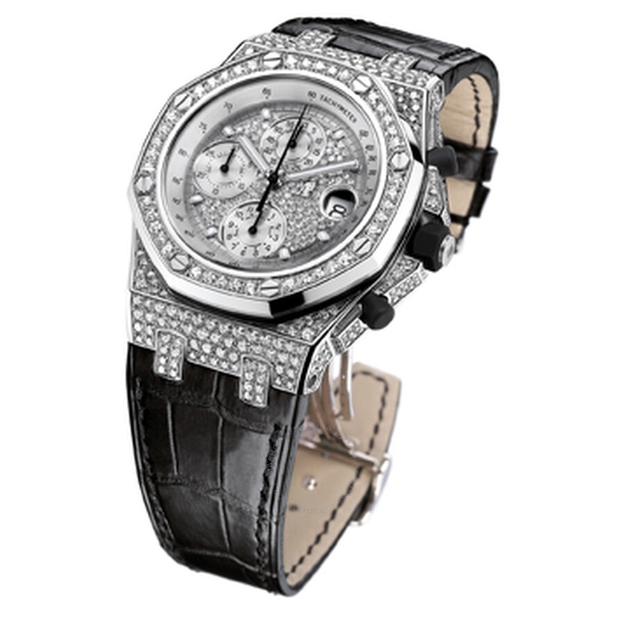 Audemars Piguet Royal Oak Diamond Chronograph 18 kt White Gold Men's Watch 26067BC.ZZ.D002CR.01 - 1