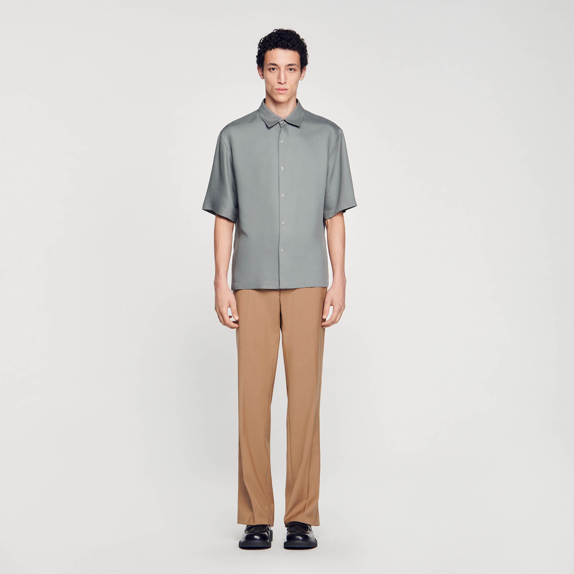 BUTTON-FRONT SHIRT - 3