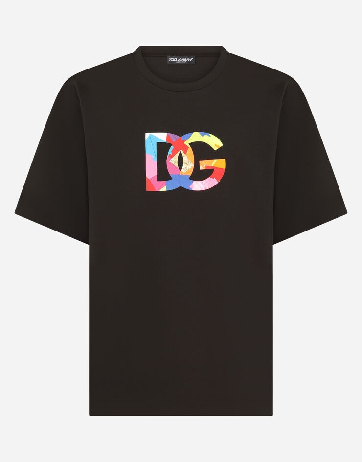 T-shirt with multi-colored DG patch - 3