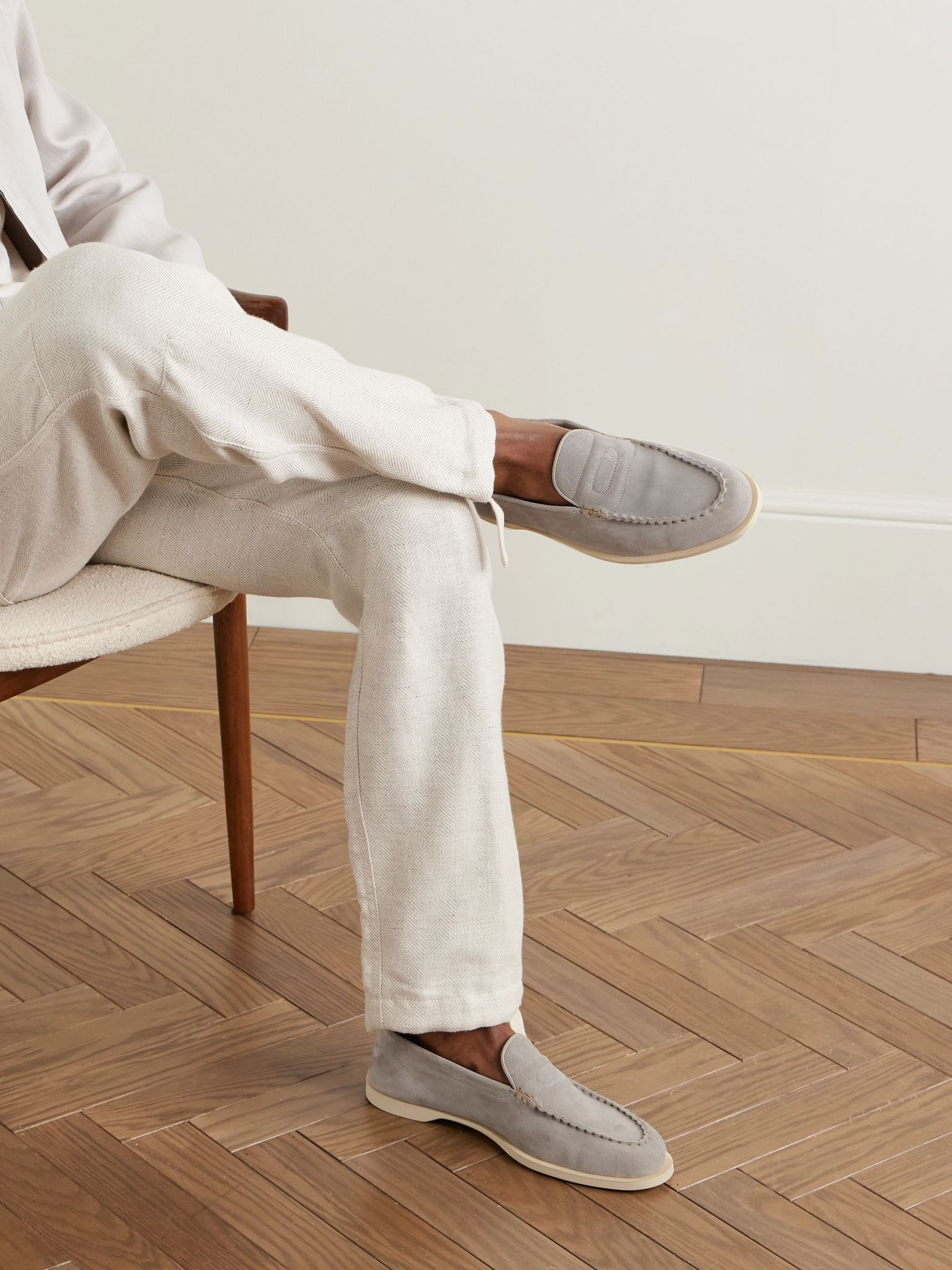 Pace Suede Loafers Gray - 2