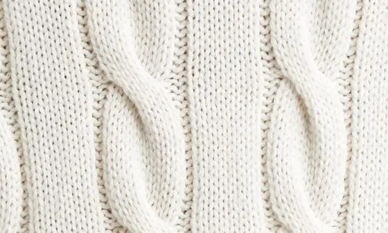 Imitation Pearl Detail Cable Merino Wool Sweater - 8