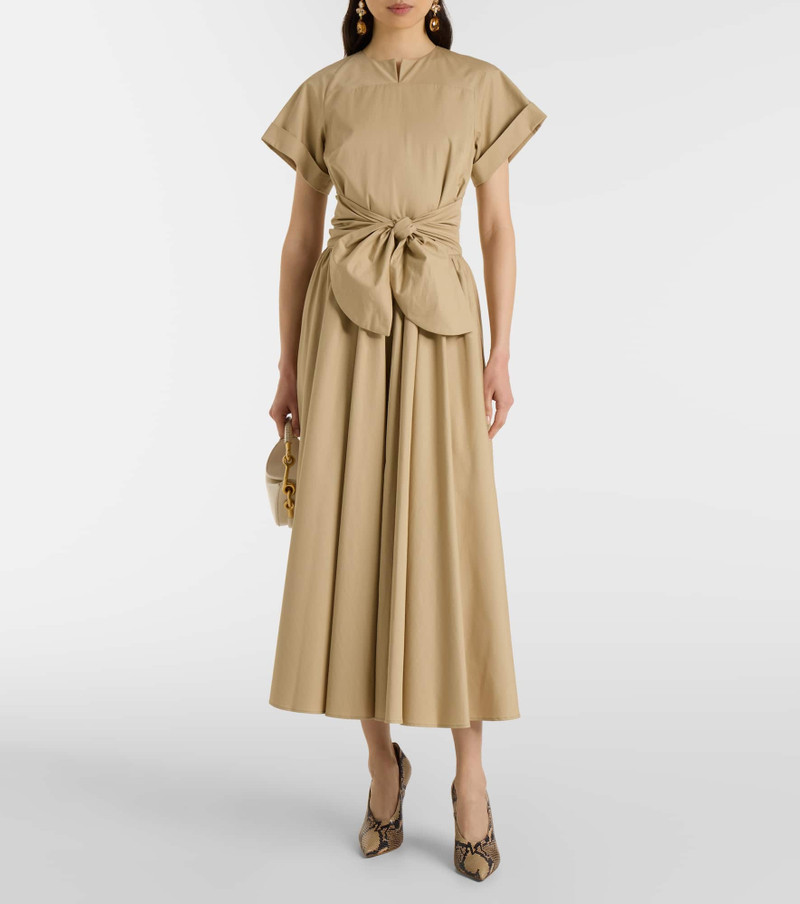 PATOU Gathered cotton midi dress outlook