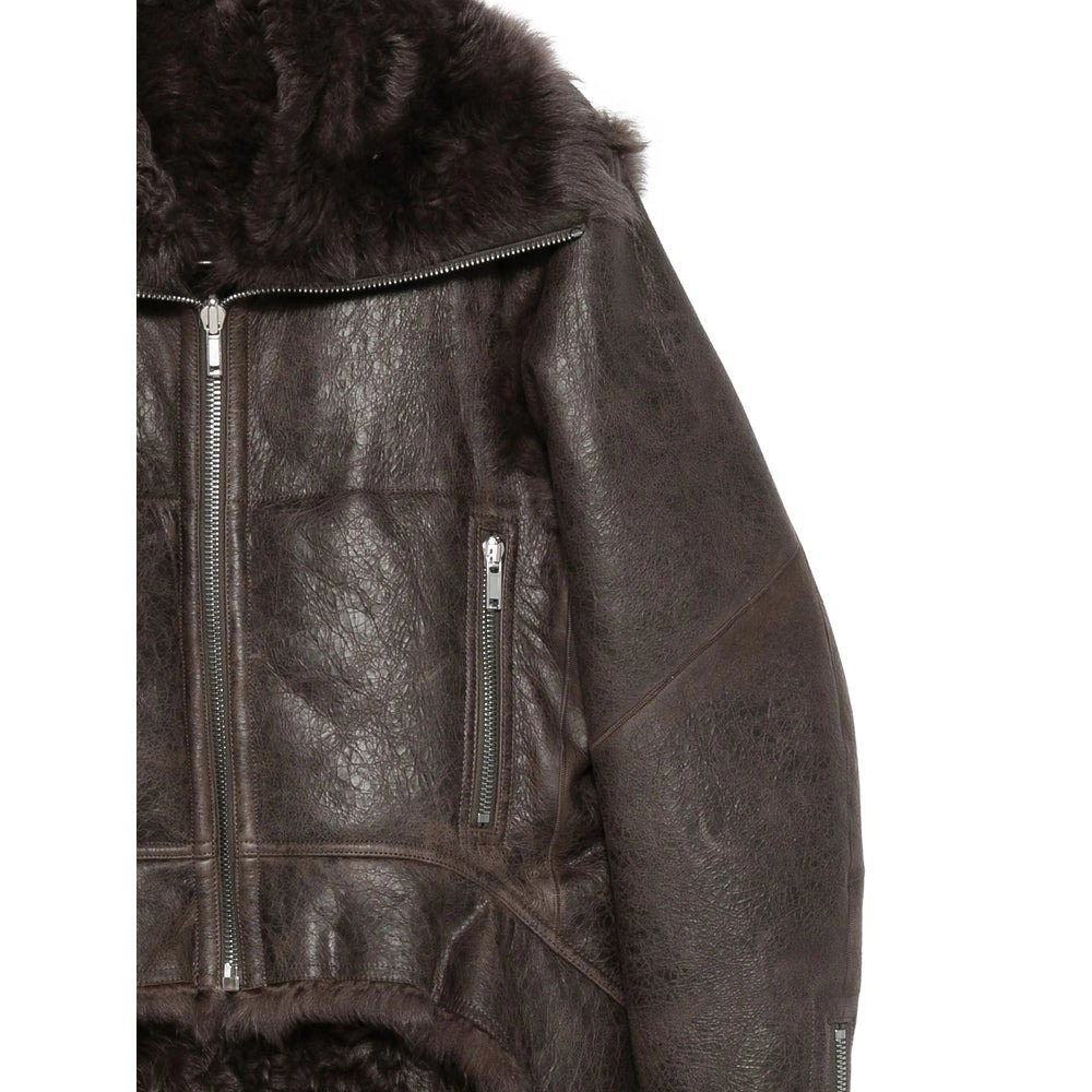 Rick Owens Grey Jackets - Faux Fur & Shearling Jackets Women - 3