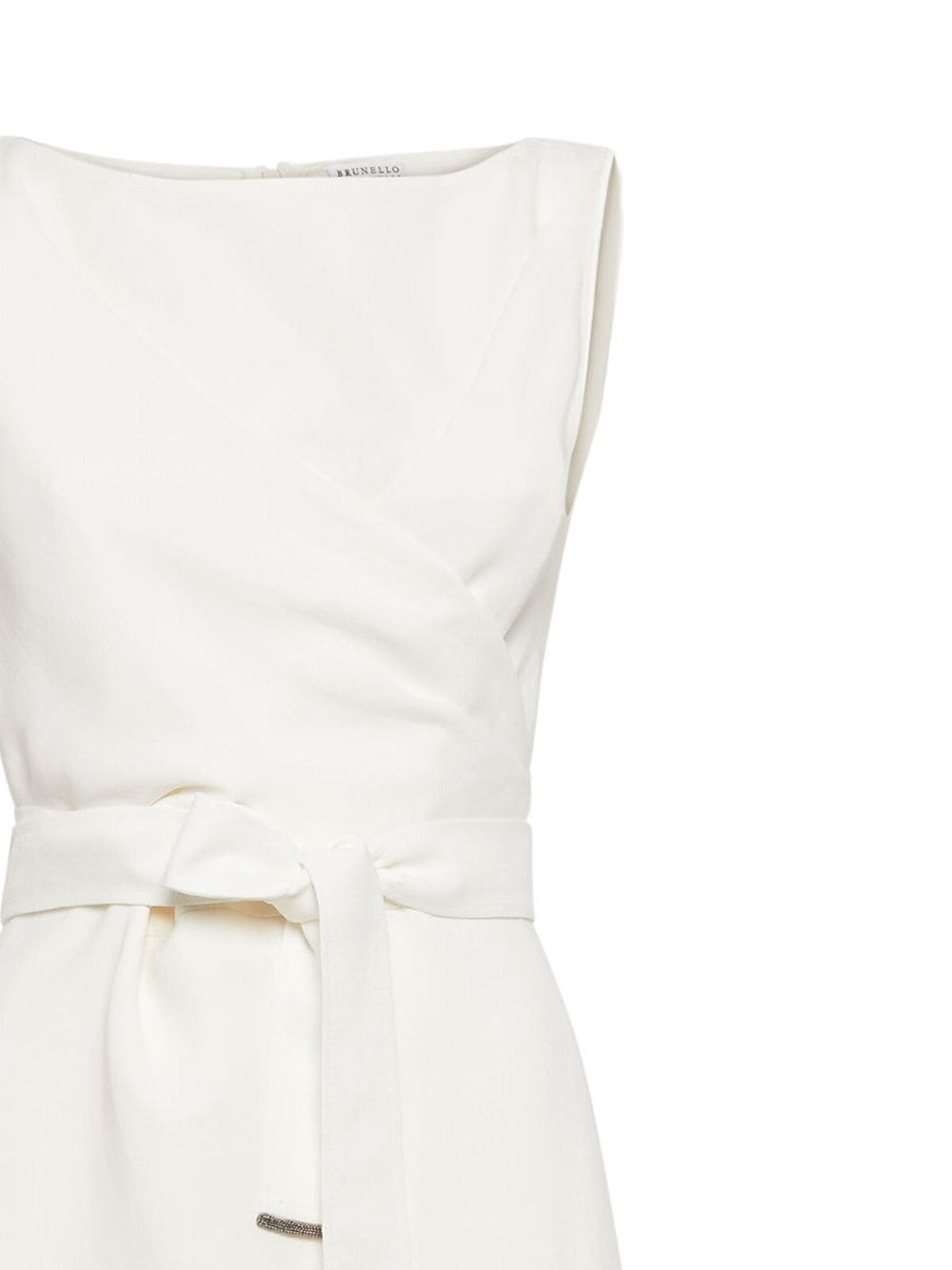 belted sleeveless dress - 6