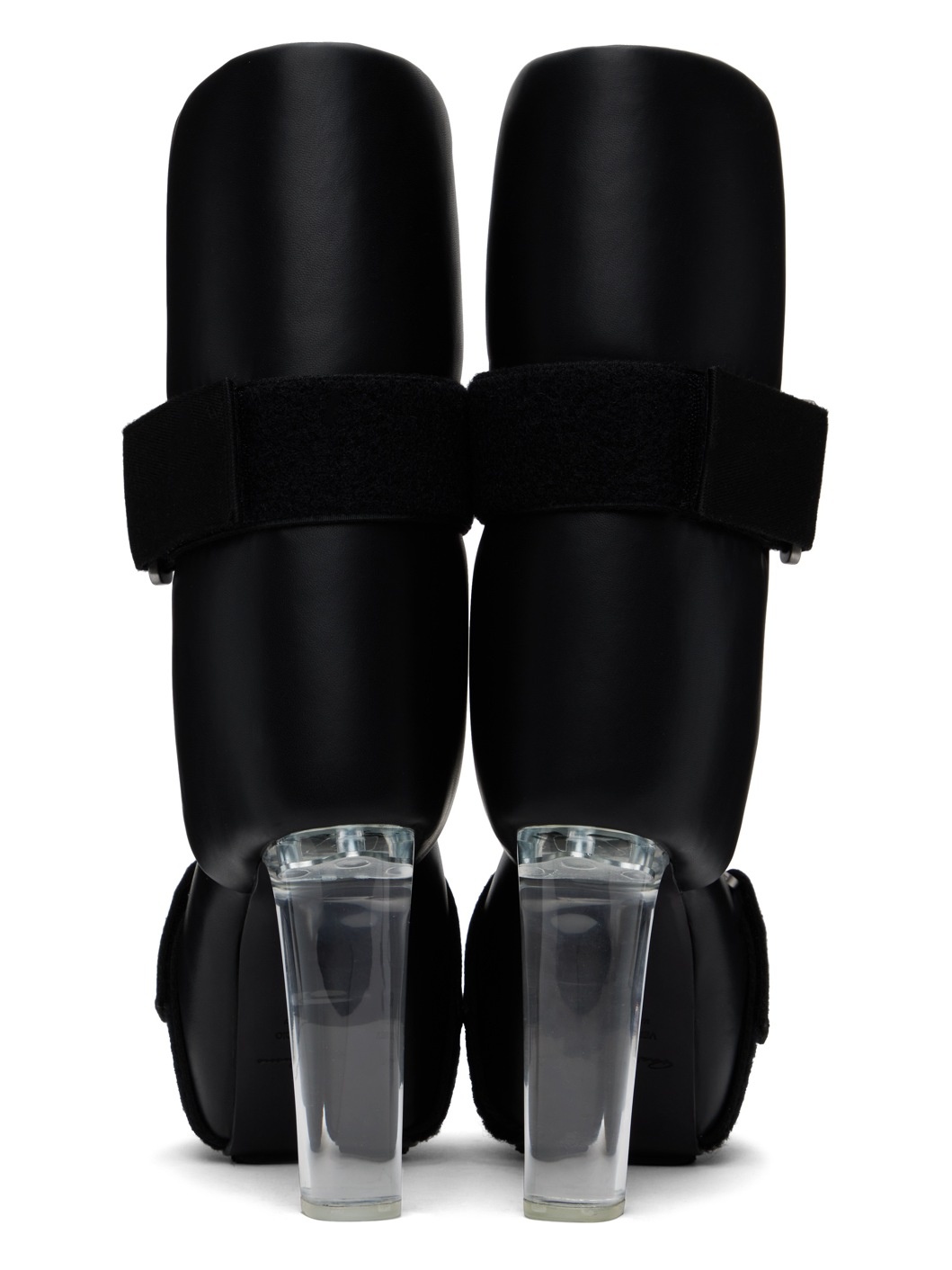 Black Splint Kiss Heels - 2