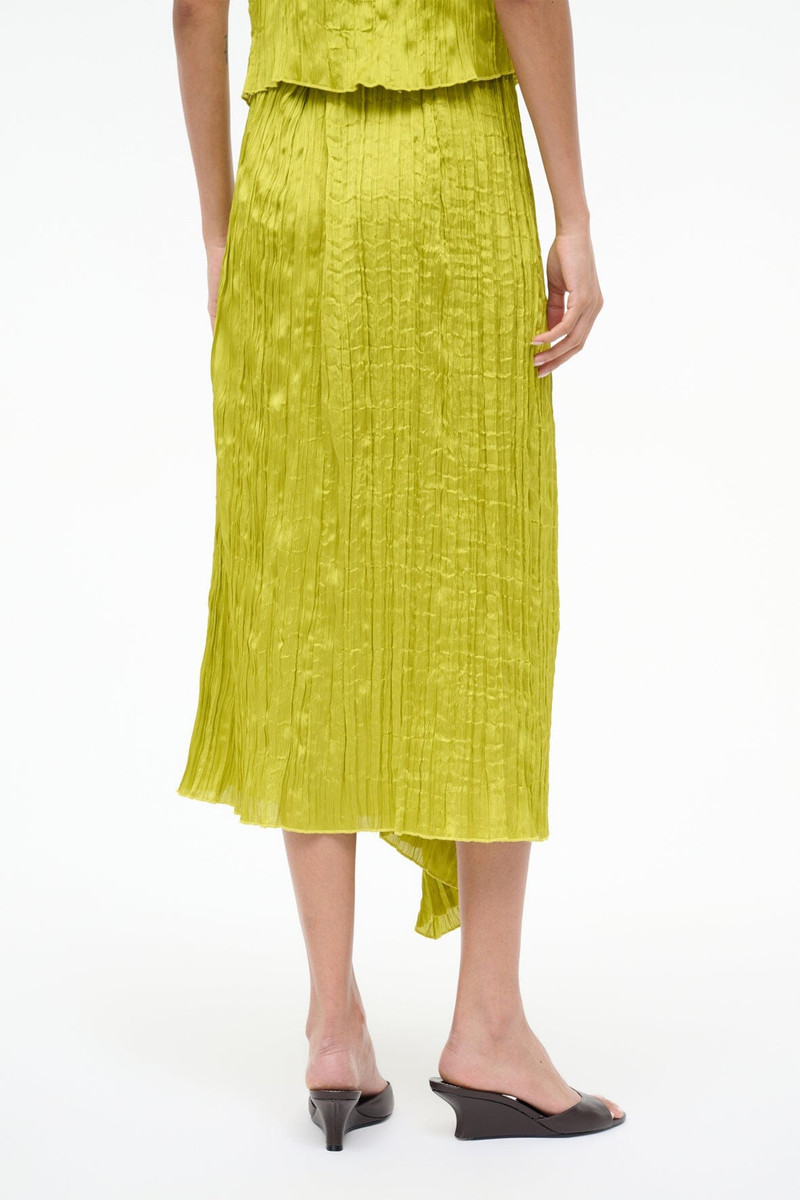STAUD MAI SKIRT CHARTREUSE 4