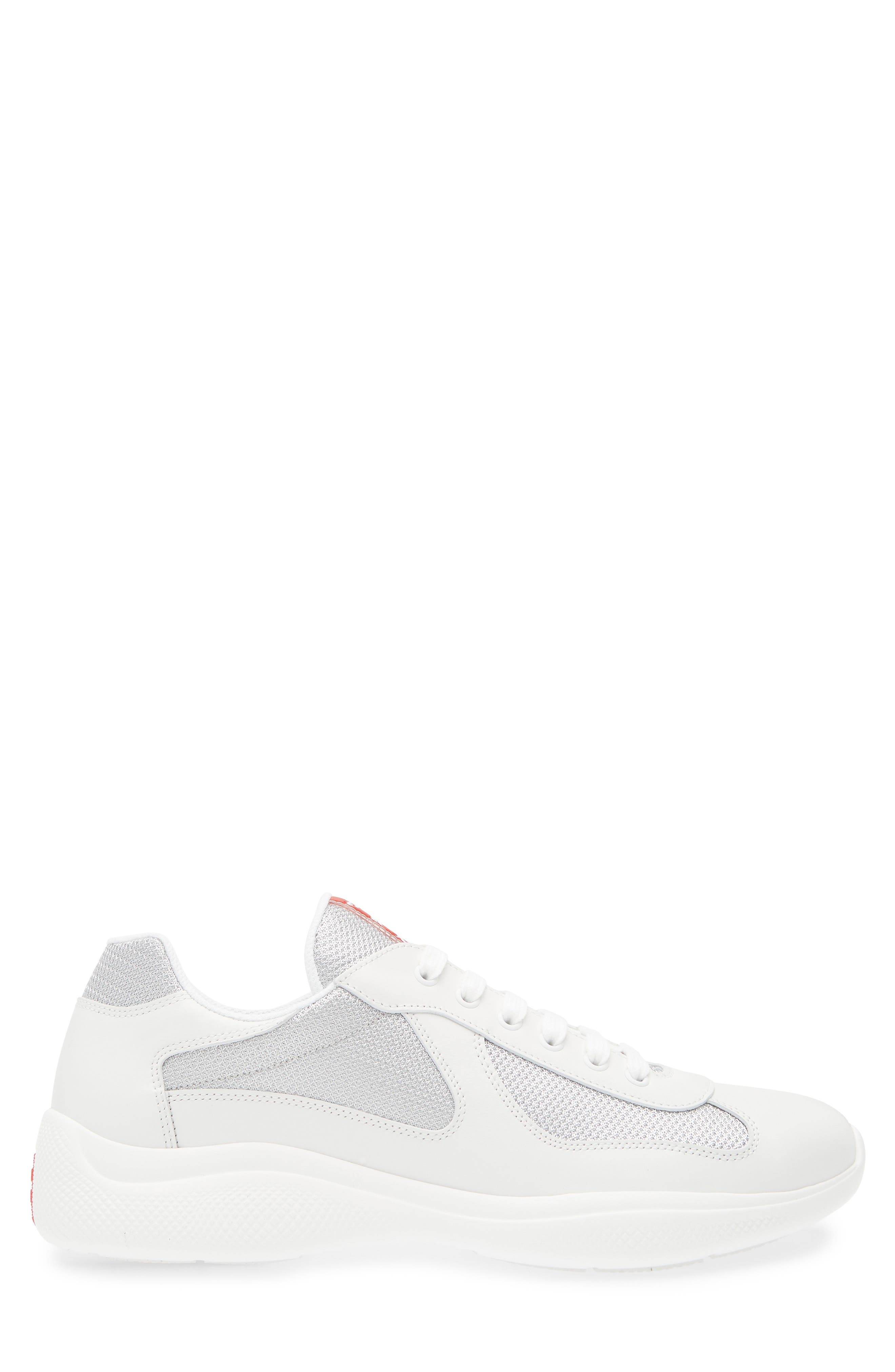 Prada America's Cup Soft Bike Low Top Sneaker in F0J36 - 3