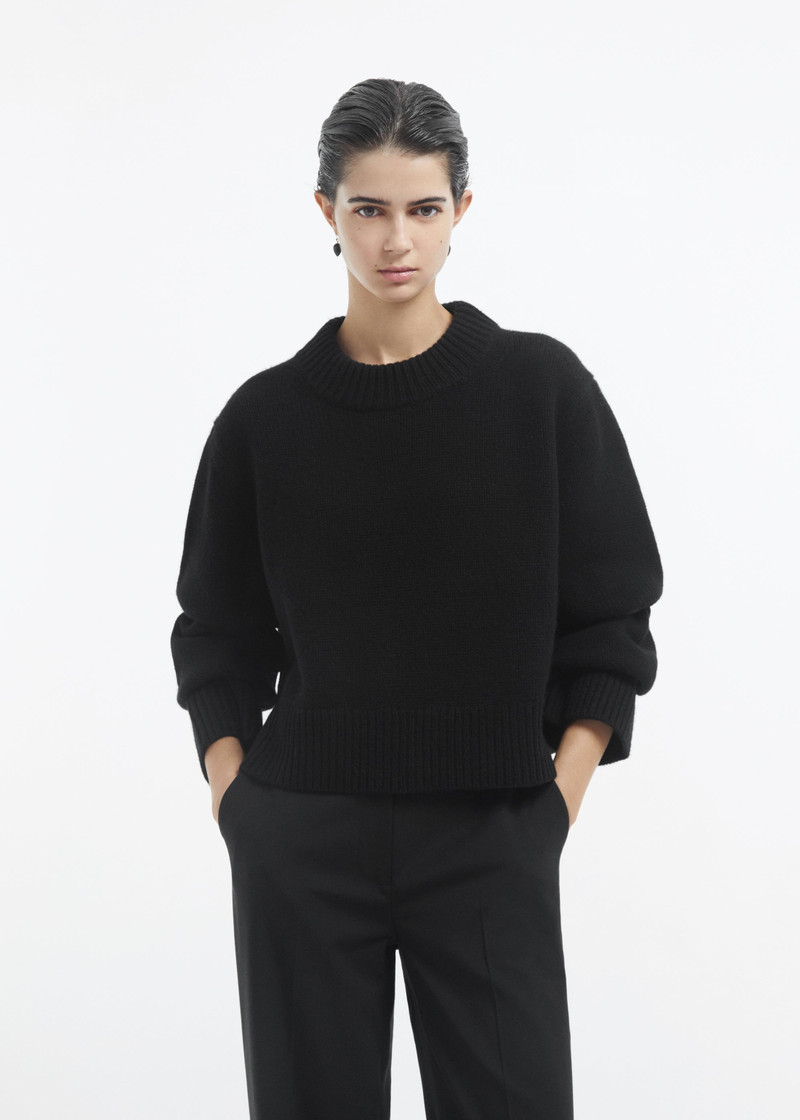 CO Cropped Oversized Sweater in Cashmere outlook
