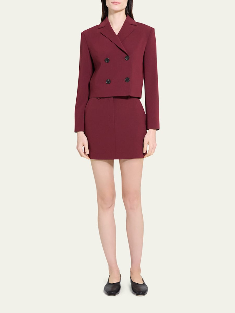 Theory Crop Double-Breasted Jacket outlook