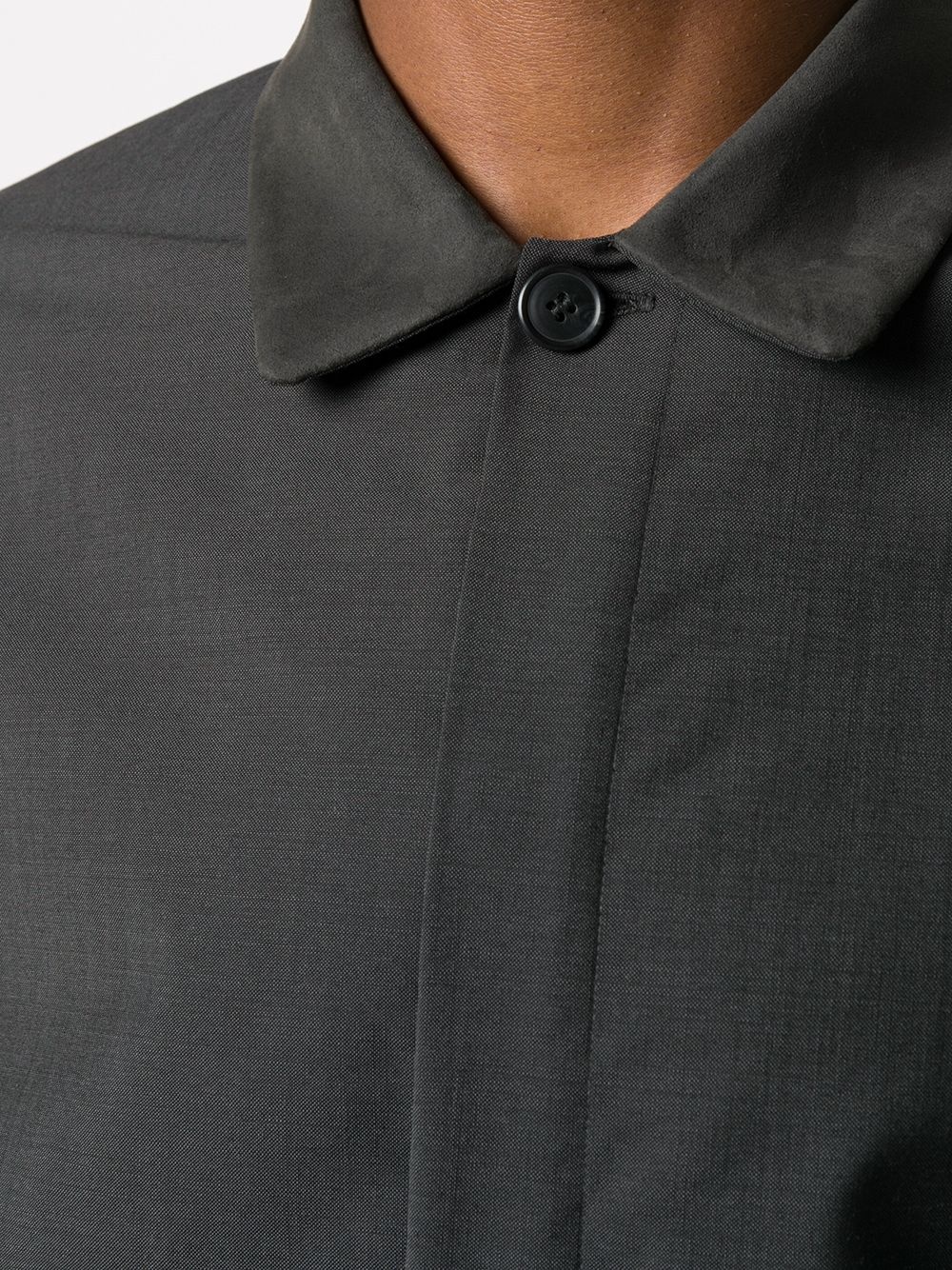 Comma pointed collar wool shirt - 5