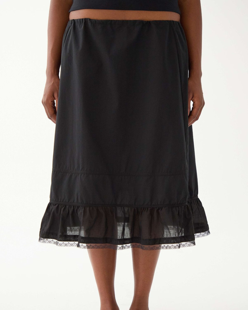 Cou Cou The Petticoat: Cotton Voile Black outlook