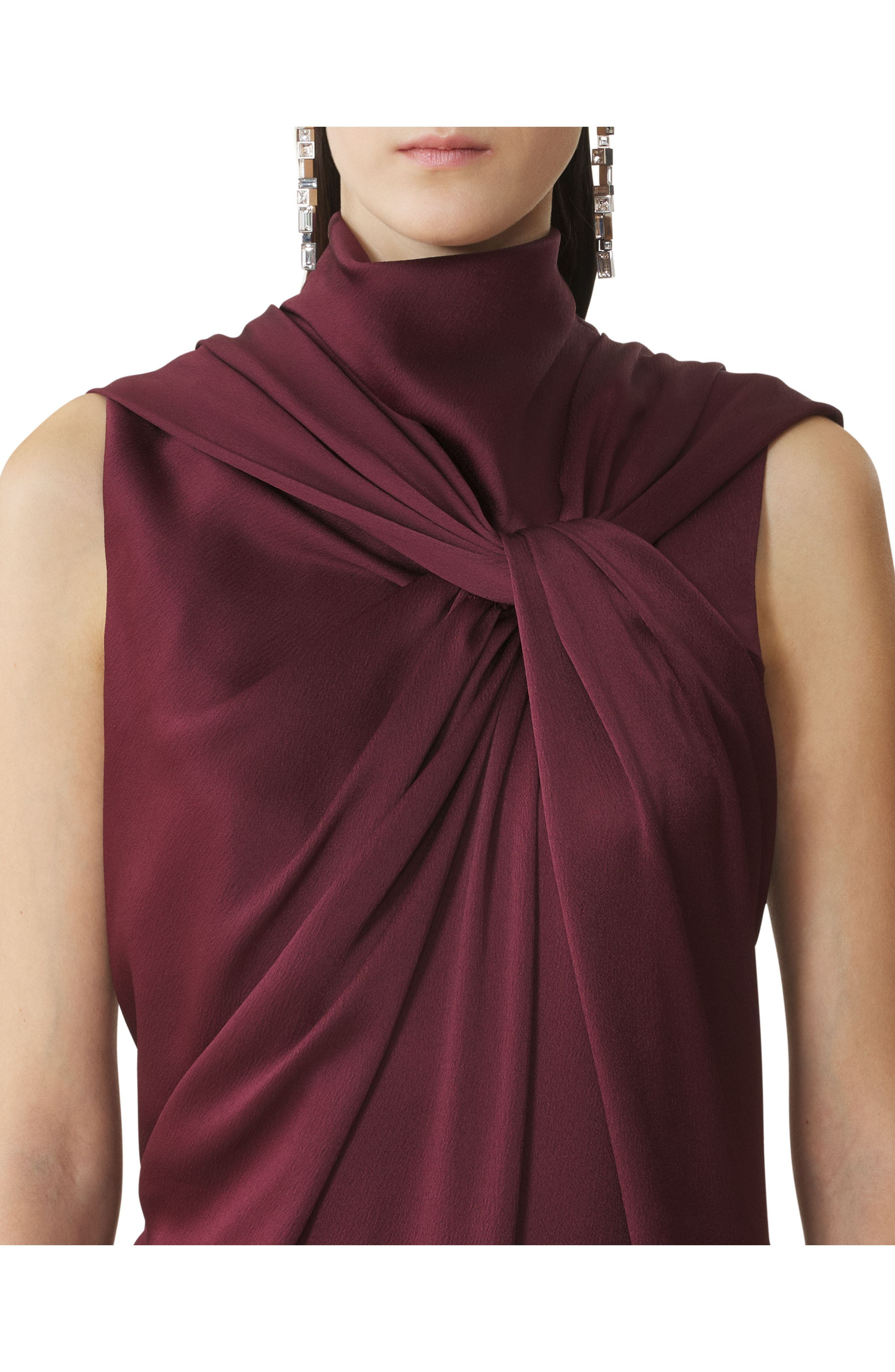 Lanvin Long Jumpsuit In Satin in Bacchus at Nordstrom - 5