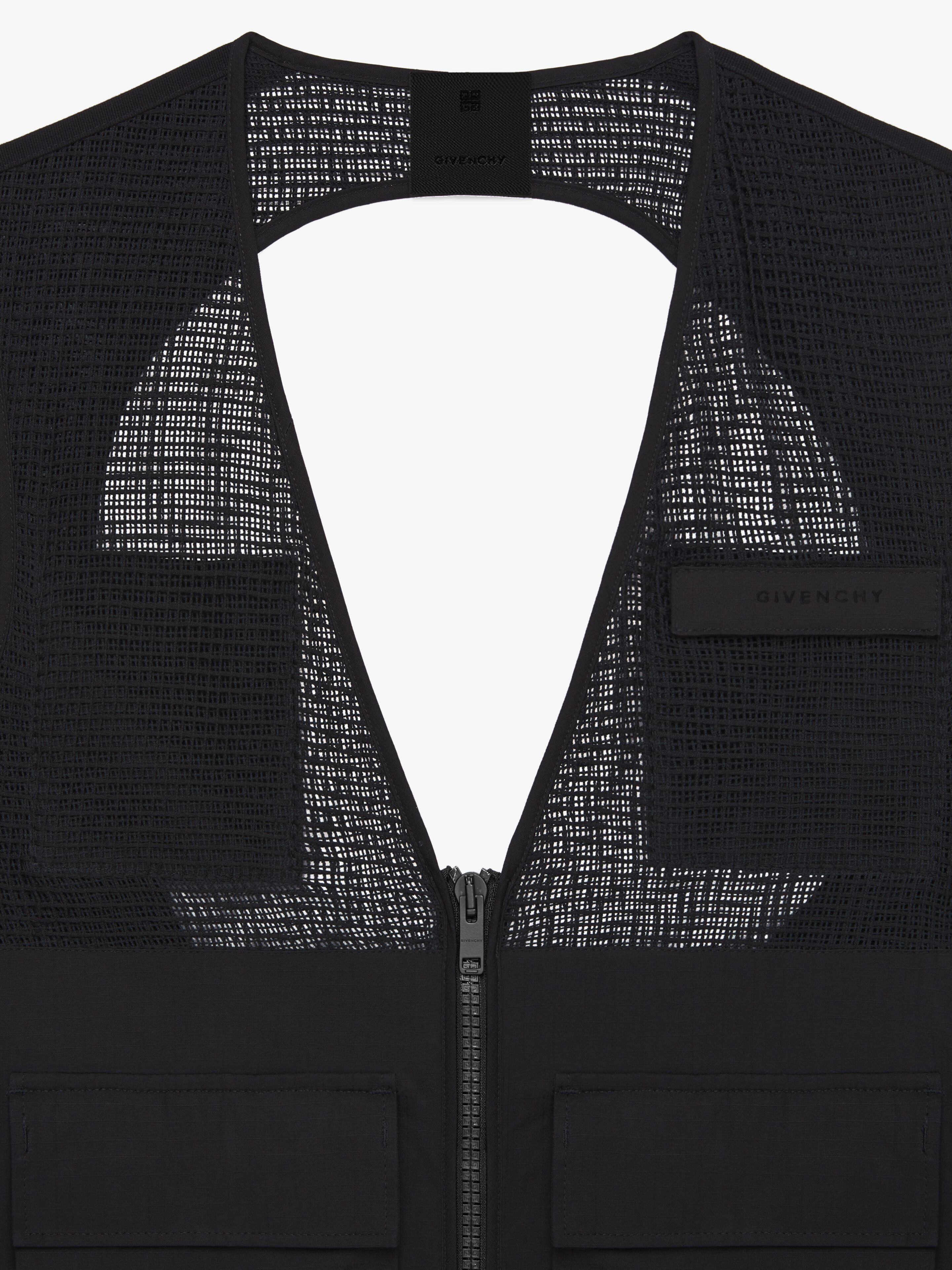 SLEEVELESS CARGO JACKET IN COTTON - 6