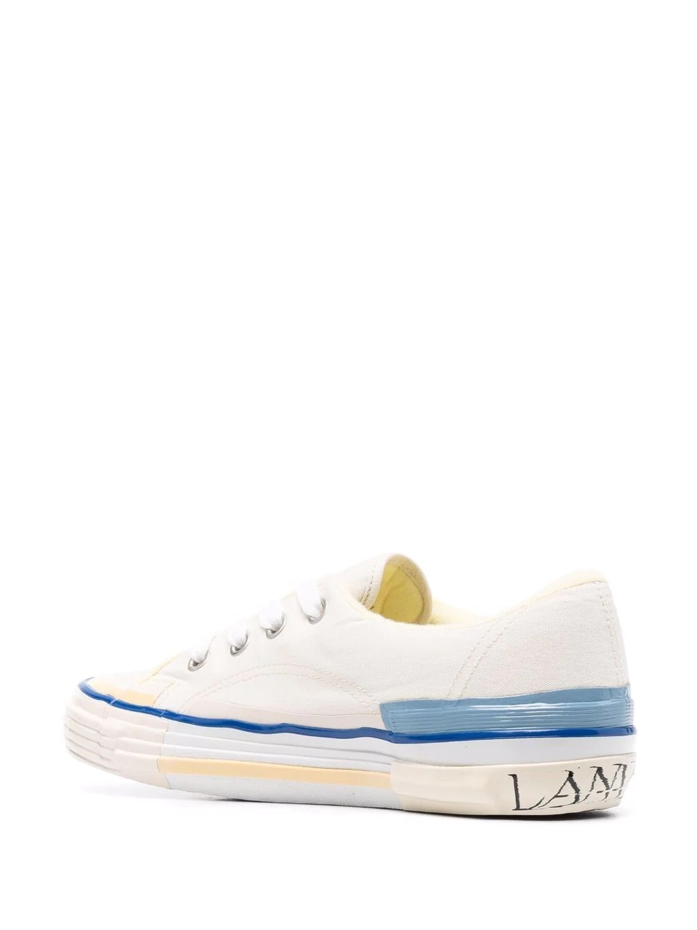 lace-up low-top sneakers - 3