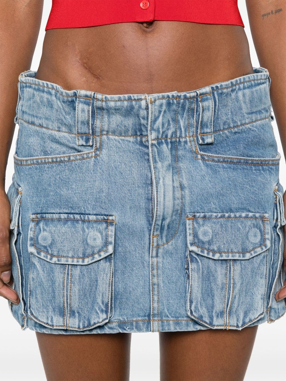 mid-rise mini skirt - 5
