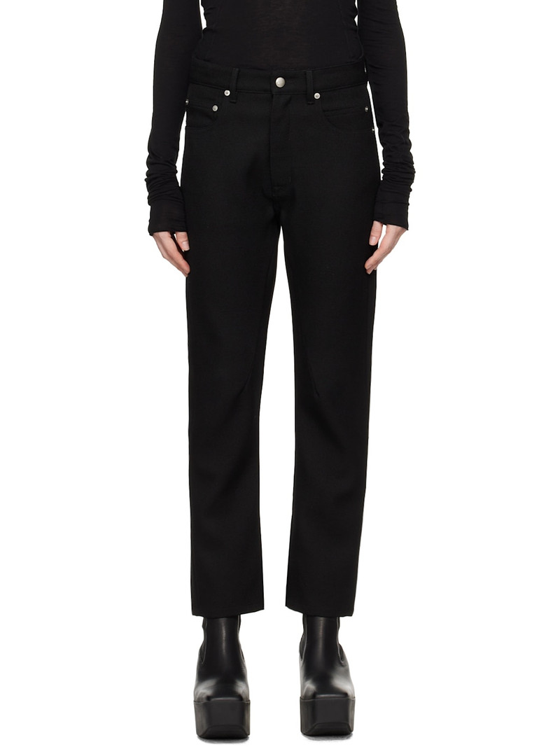 Black Porterville Detroit Cut Trousers 1