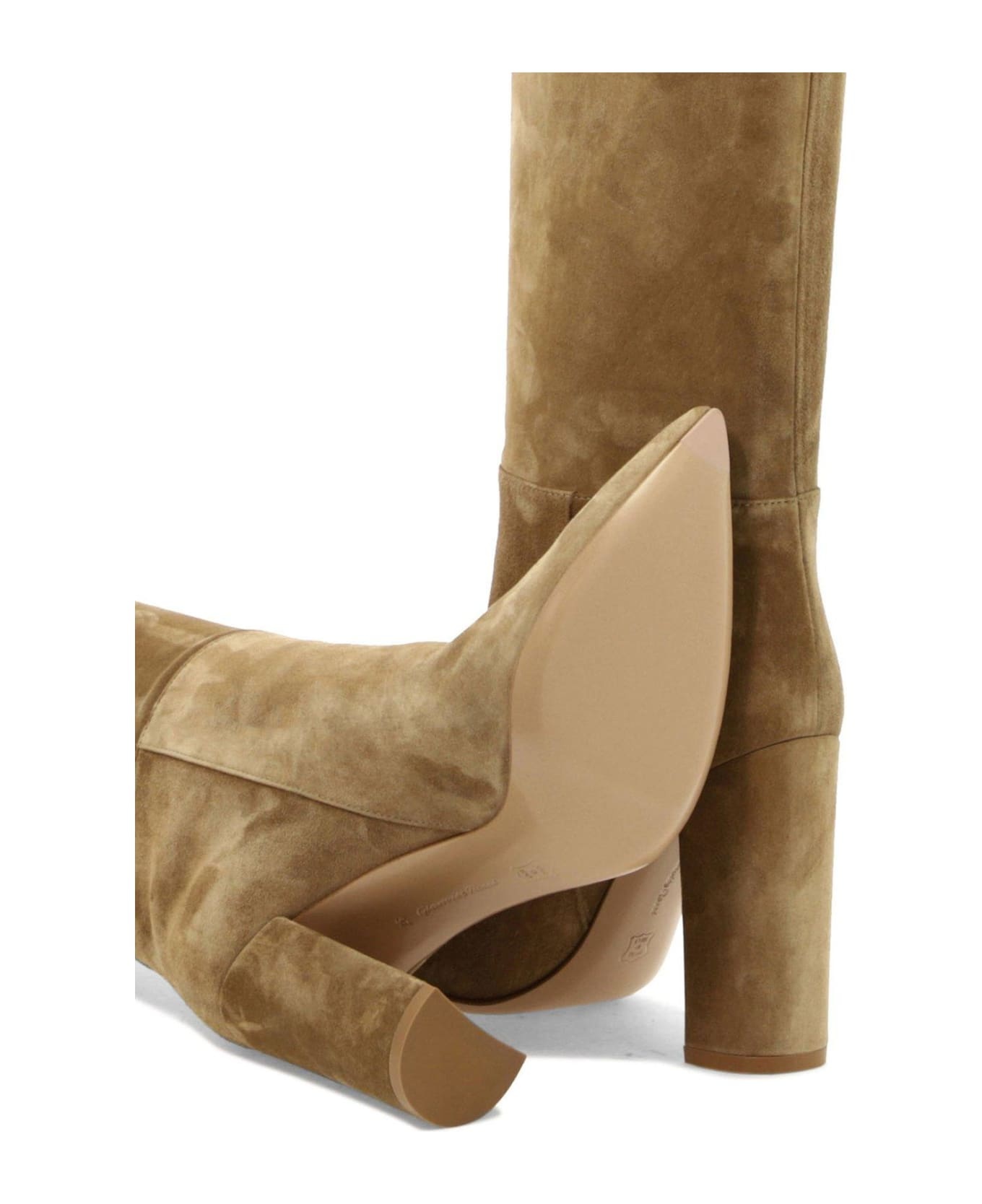 Pointed-toe Heeled Boots - 5